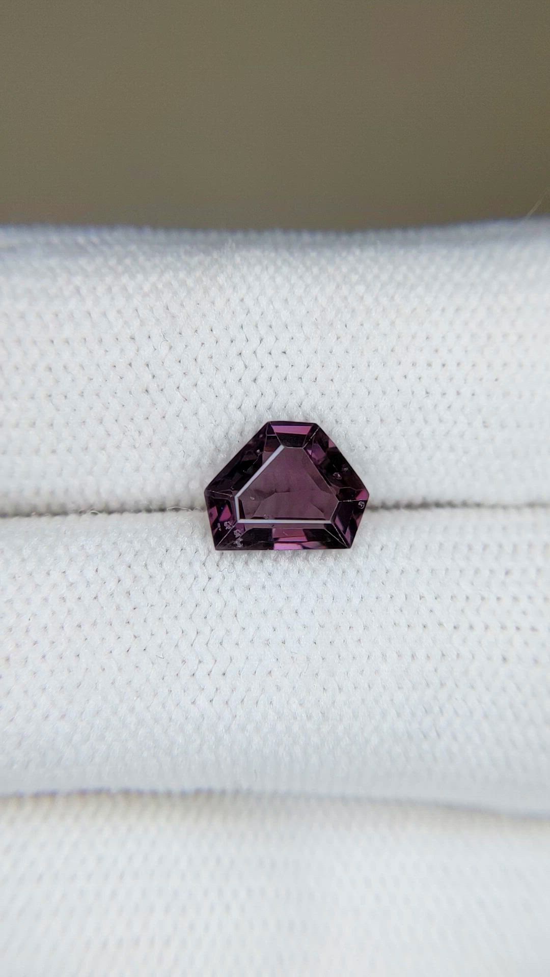 1.68 Ct. Pinkish Purple Spinel from Burma (Myanmar) Size Video