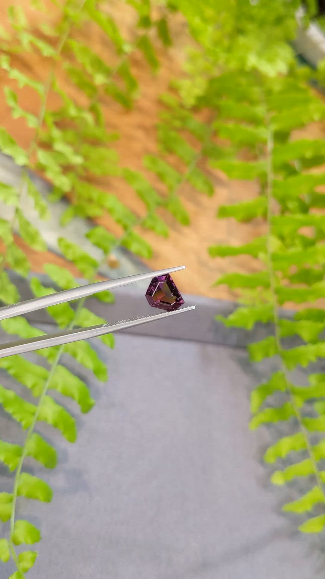 1.68 Ct. Pinkish Purple Spinel from Burma (Myanmar) Size Video