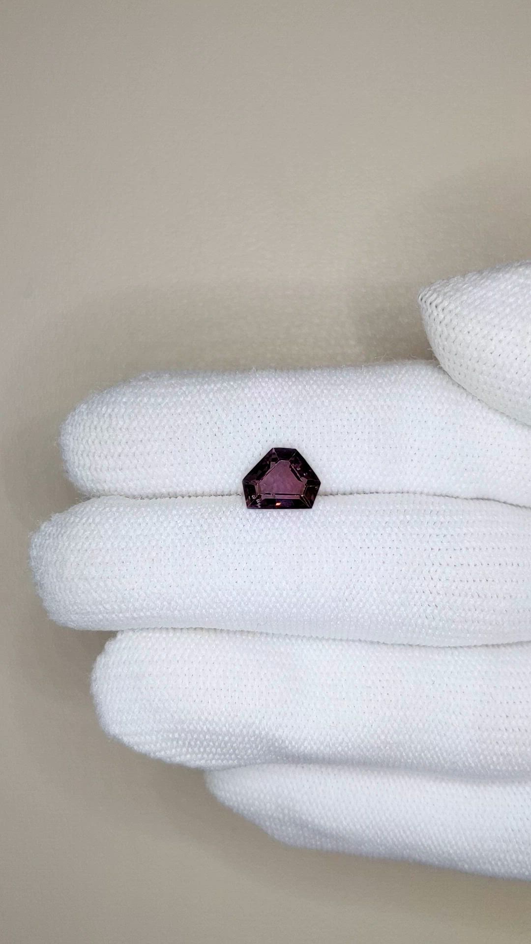 1.68 Ct. Pinkish Purple Spinel from Burma (Myanmar) Size Video
