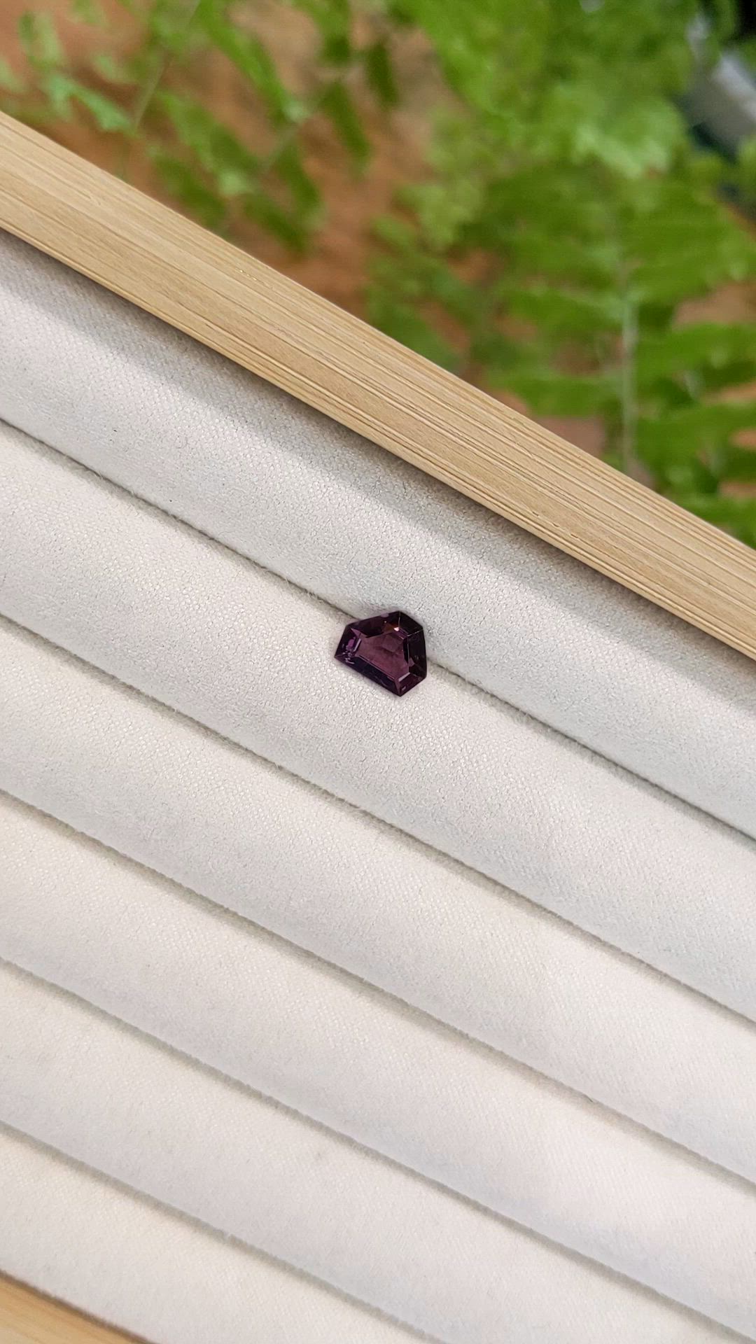 1.68 Ct. Pinkish Purple Spinel from Burma (Myanmar) Size Video