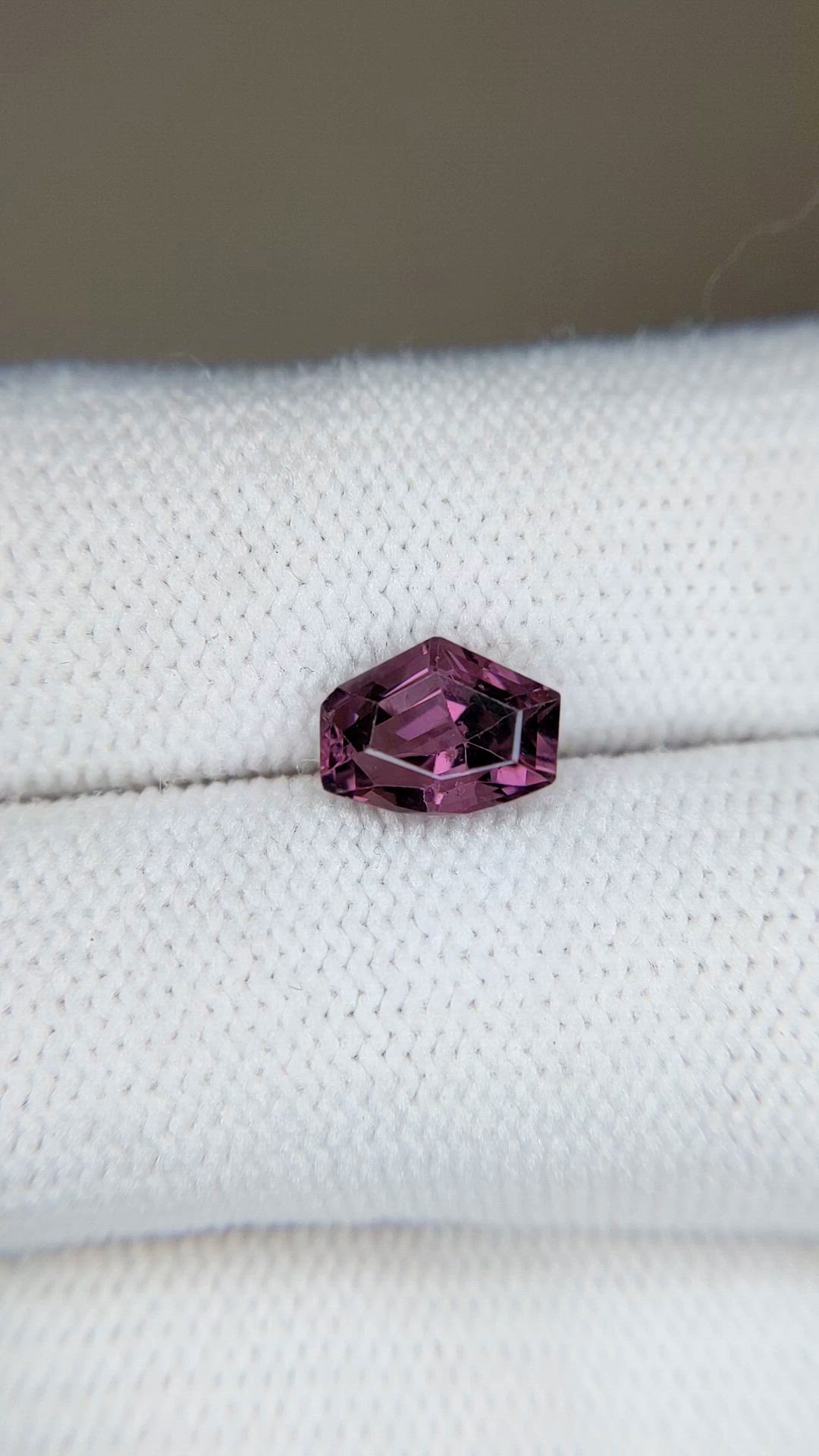 1.63 Ct. Pinkish Purple Spinel from Ceylon (Sri Lanka) Size Video