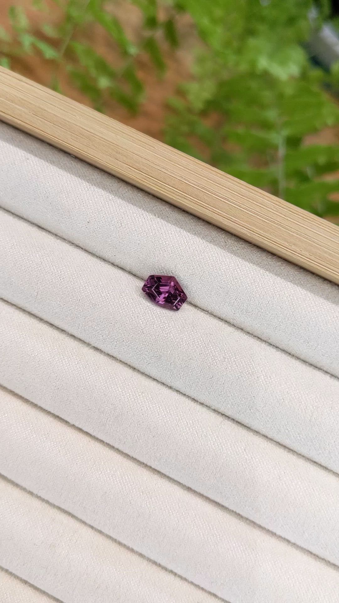 1.63 Ct. Pinkish Purple Spinel from Ceylon (Sri Lanka) Size Video