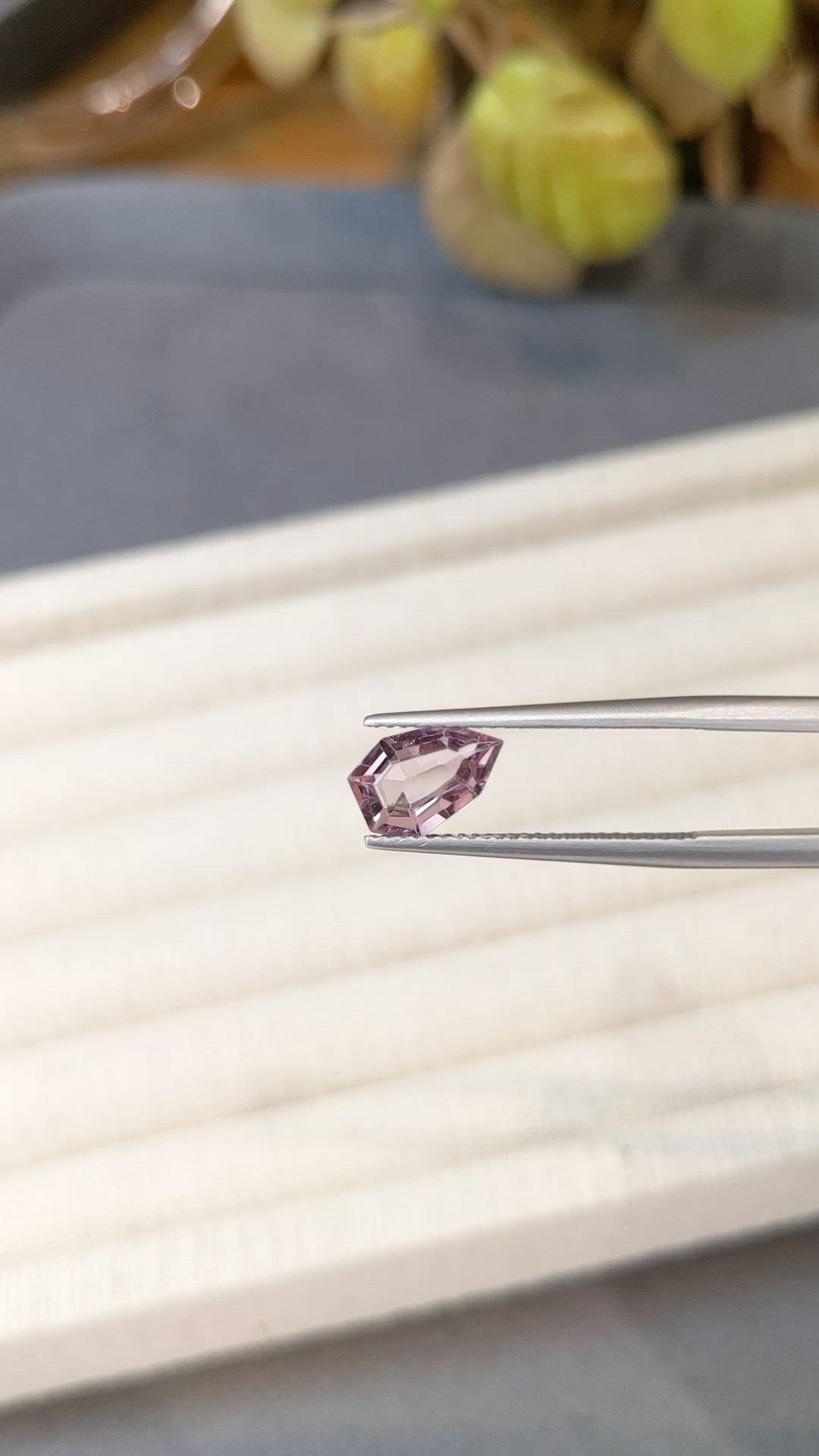 1.37 Ct. Pink Spinel from Burma (Myanmar) Size Video
