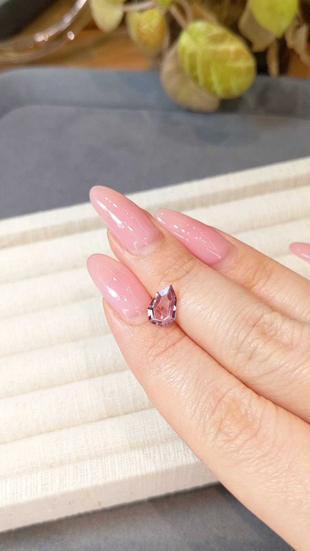 1.37 Ct. Pink Spinel from Burma (Myanmar) Size Video