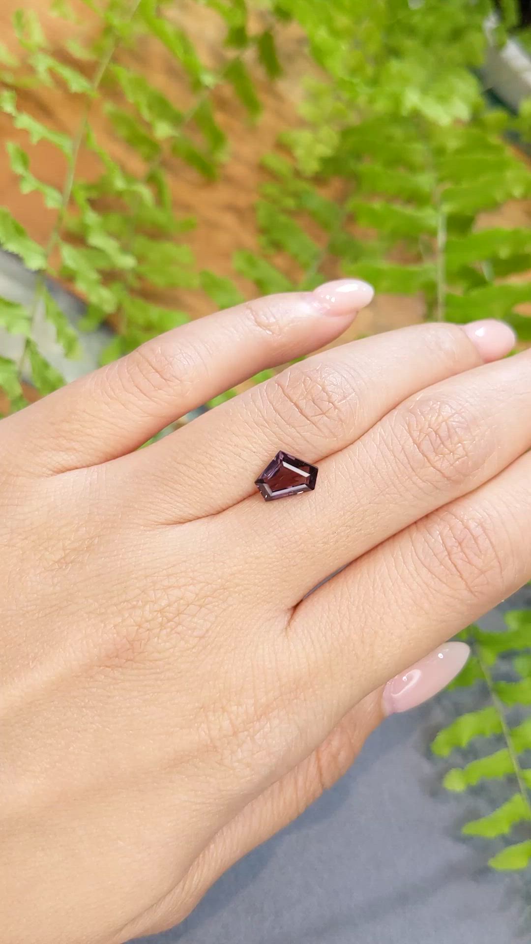 1.74 Ct. Purple Spinel from Burma (Myanmar) Size Video