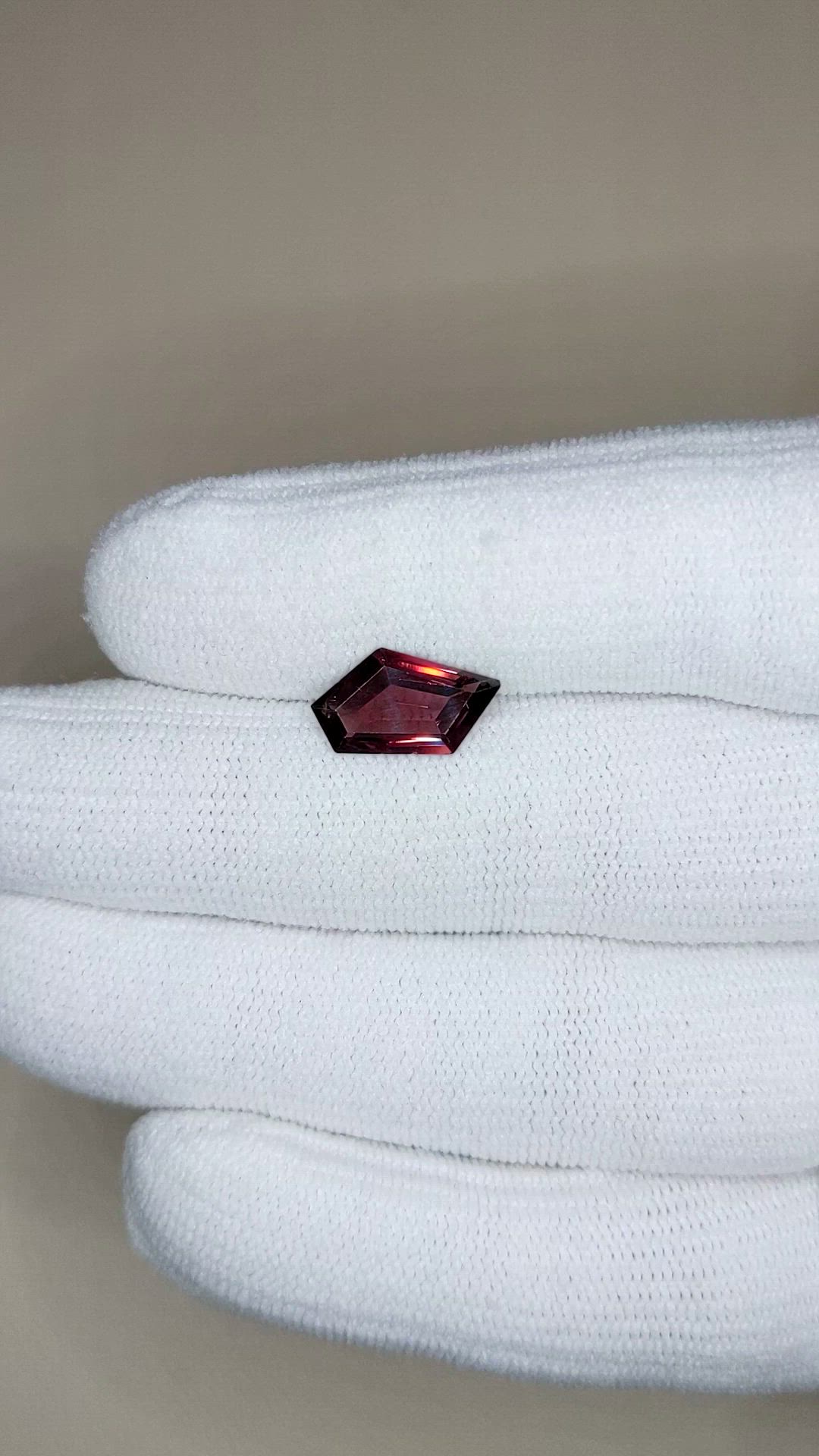1.96 Ct. Red Spinel from Burma (Myanmar) Size Video