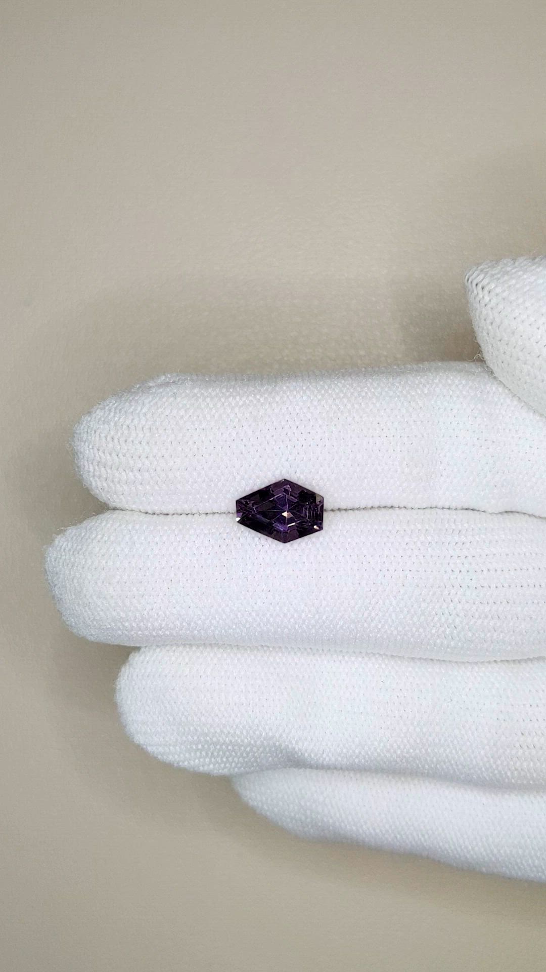 2.22 Ct. Purple Spinel from Burma (Myanmar) Size Video