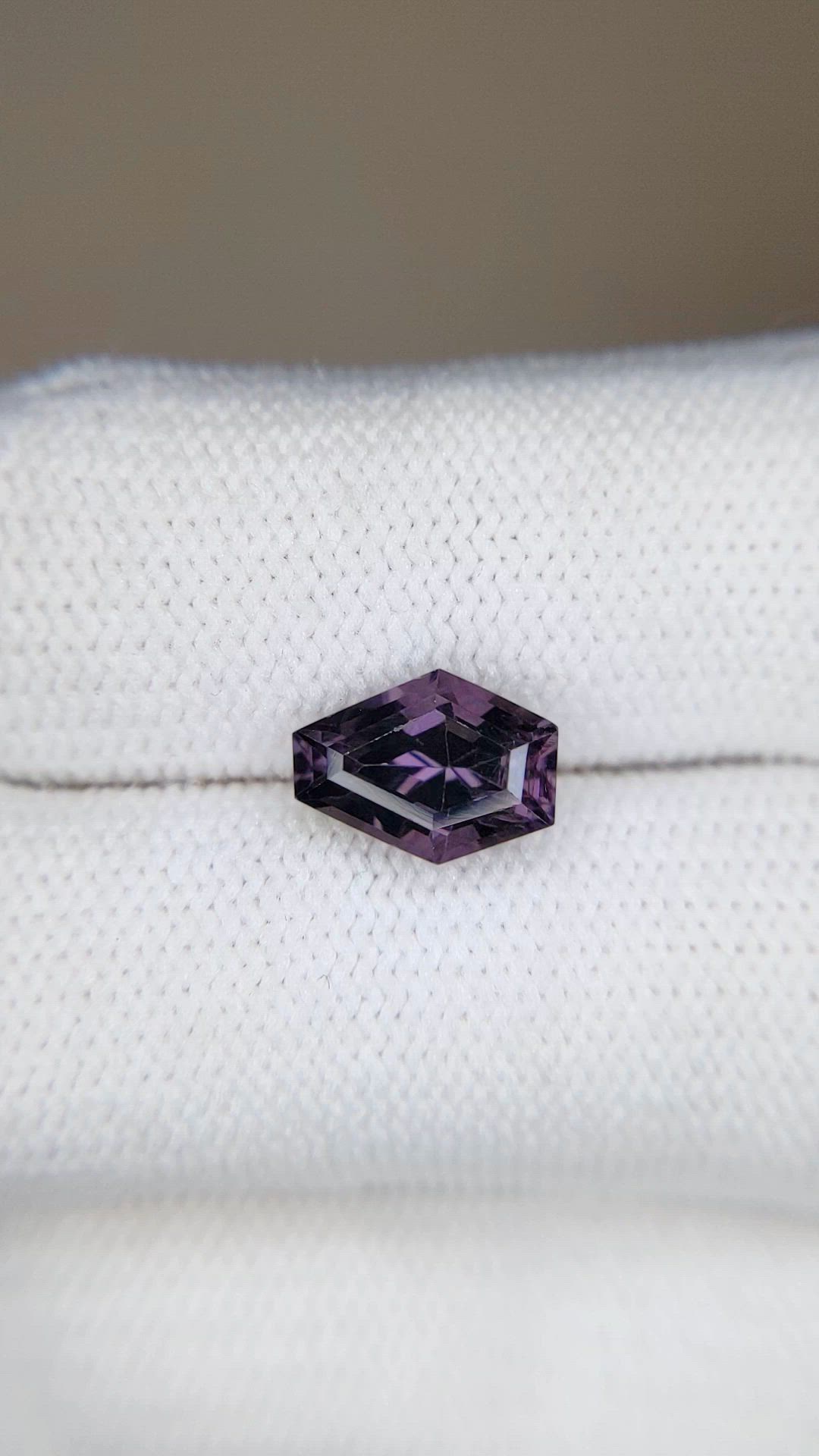 2.22 Ct. Purple Spinel from Burma (Myanmar) Size Video