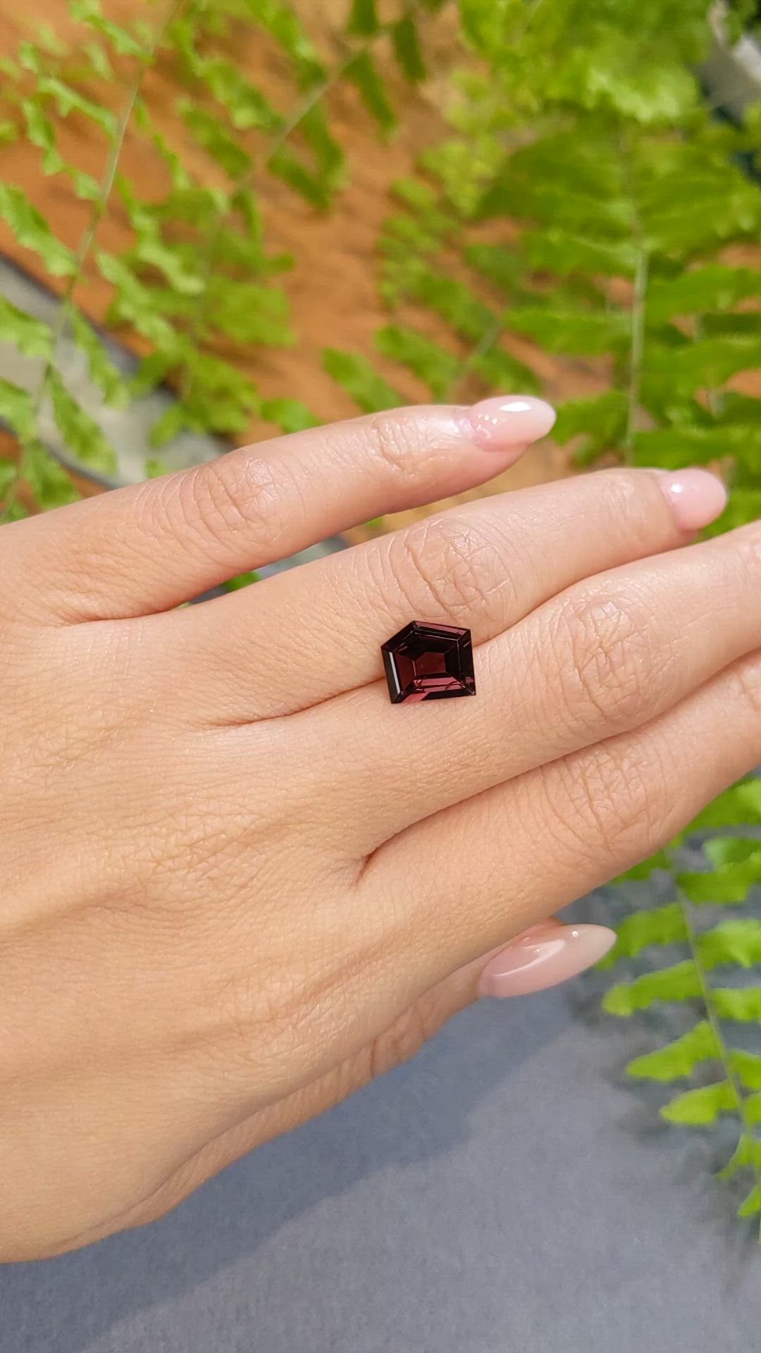 2.40 Ct. Pinkish Purple Spinel from Burma (Myanmar) Size Video
