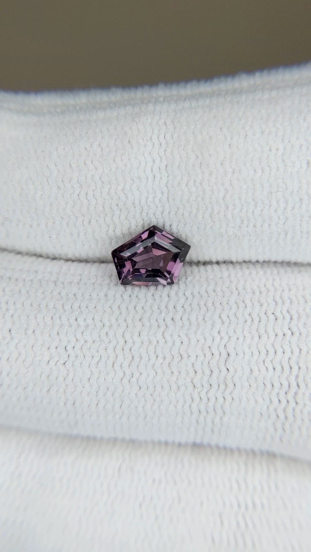 1.00 Ct. Purple Spinel from Burma (Myanmar) Size Video