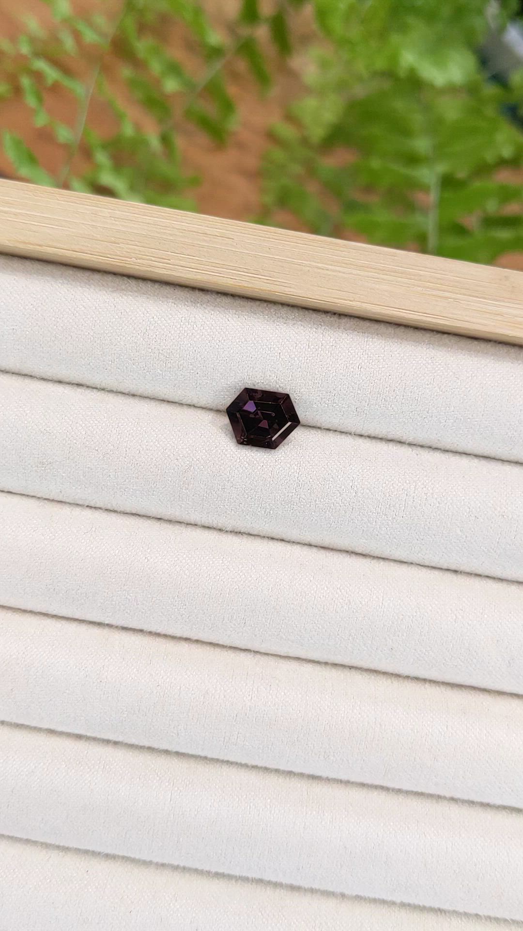 2.55 Ct. Purplish Red Spinel from Burma (Myanmar) Size Video