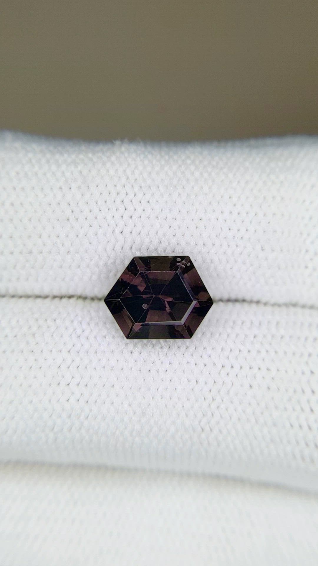 2.55 Ct. Purplish Red Spinel from Burma (Myanmar) Size Video