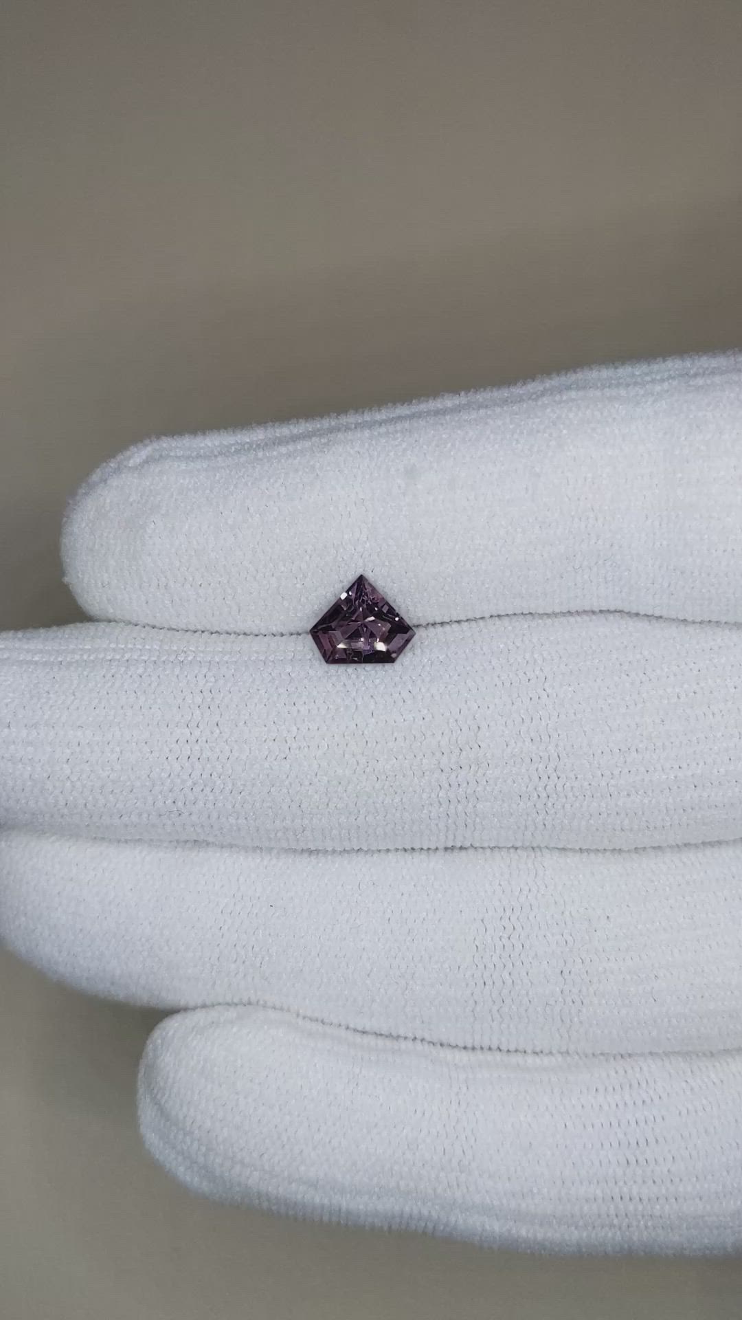 1.32 Ct. Pinkish Purple Spinel from Burma (Myanmar) Size Video