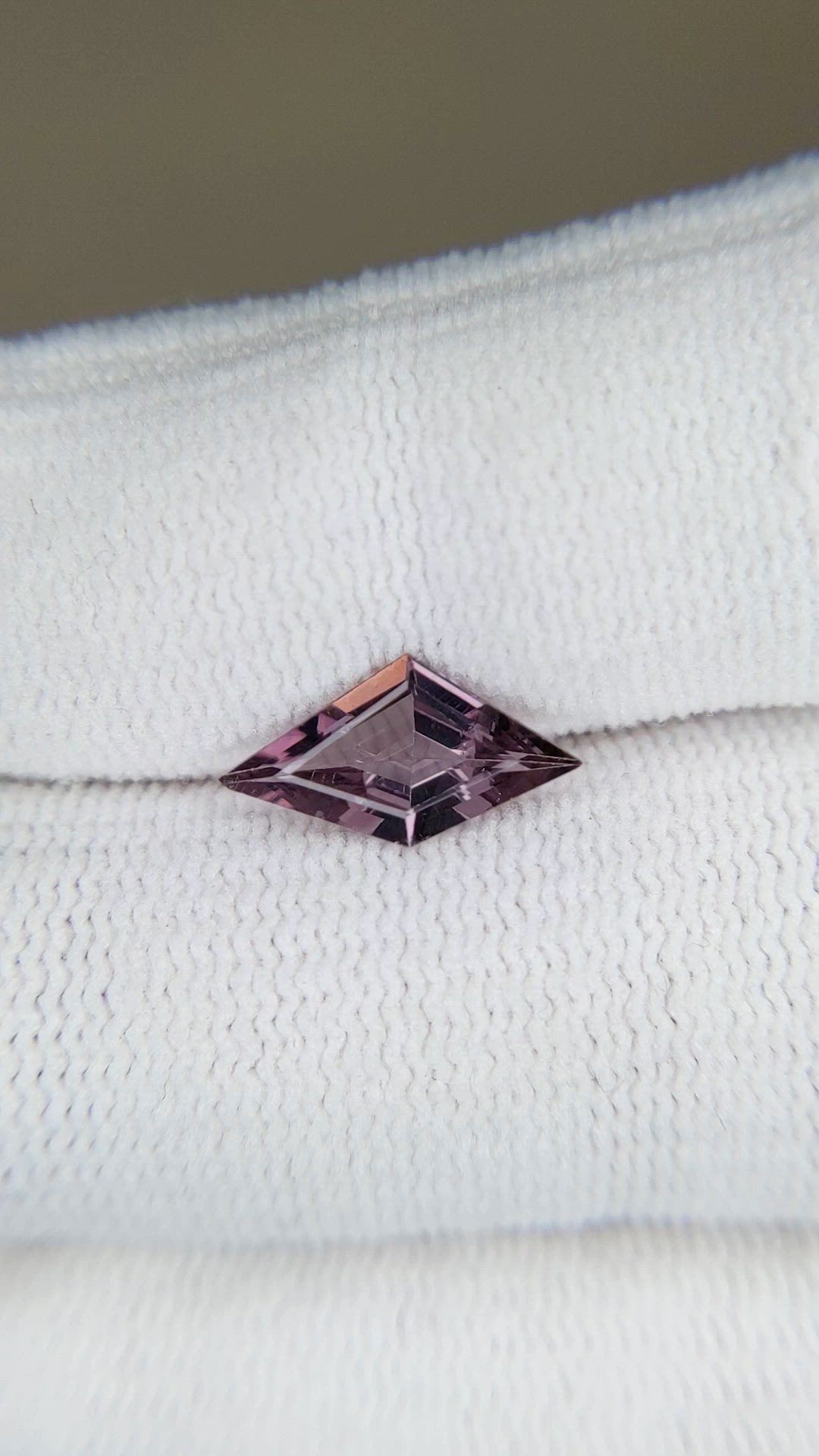 1.18 Ct. Pinkish Purple Spinel from Burma (Myanmar) Size Video