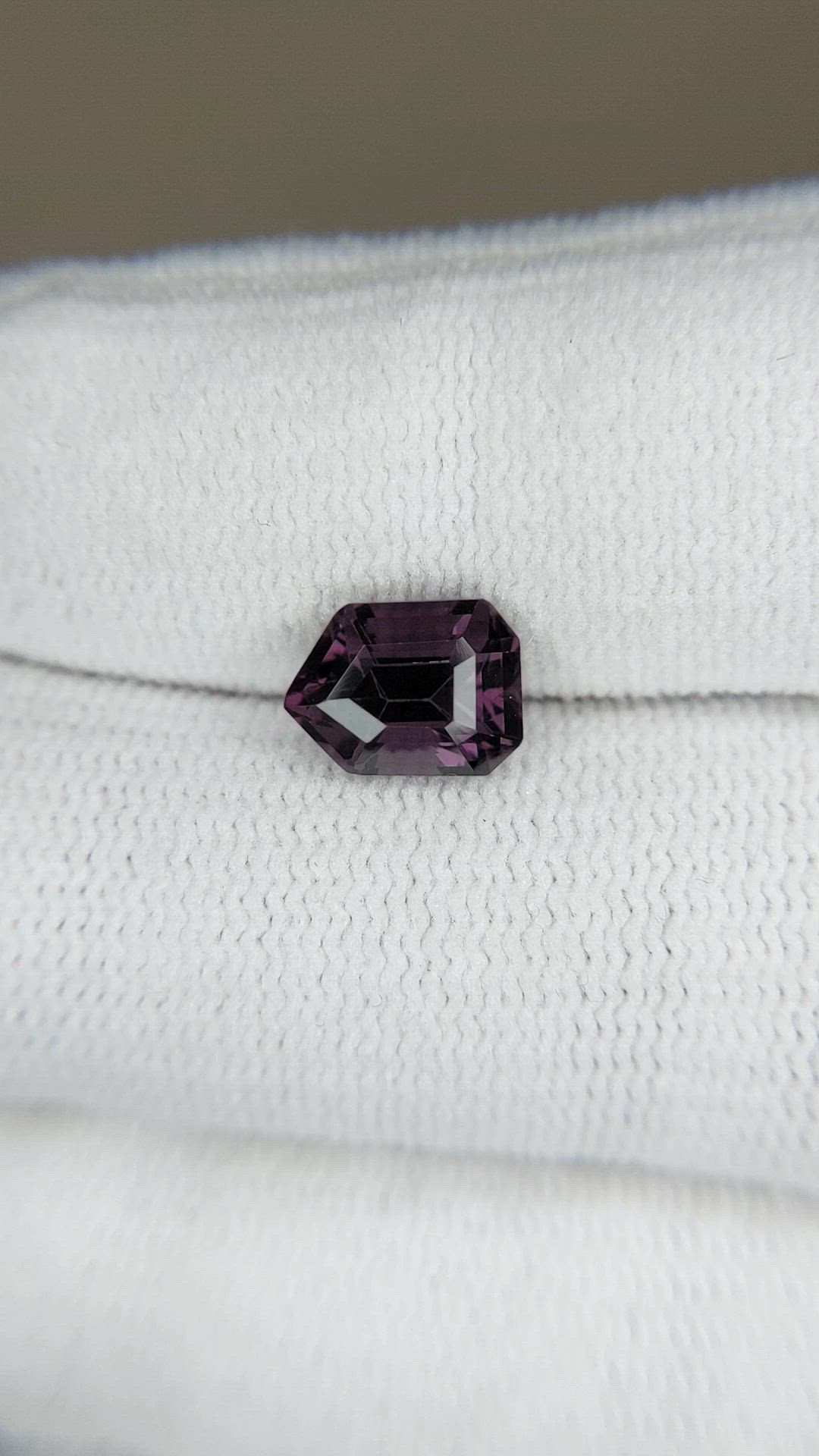 2.26 Ct. Pinkish Purple Spinel from Burma (Myanmar) Size Video