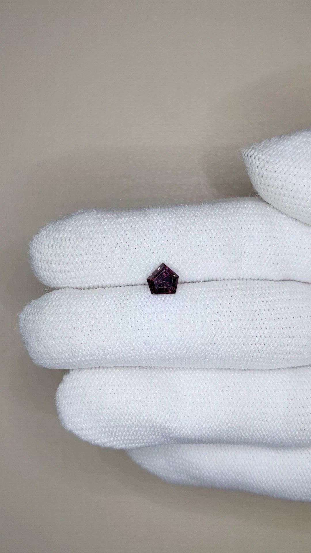 0.93 Ct. Pinkish Purple Spinel from Burma (Myanmar) Size Video