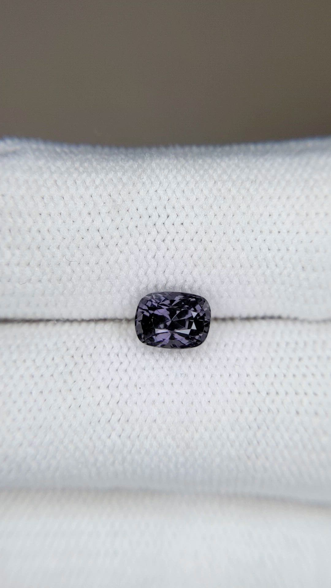 1.29 Ct. Bluish Purple Spinel from Burma (Myanmar) Size Video