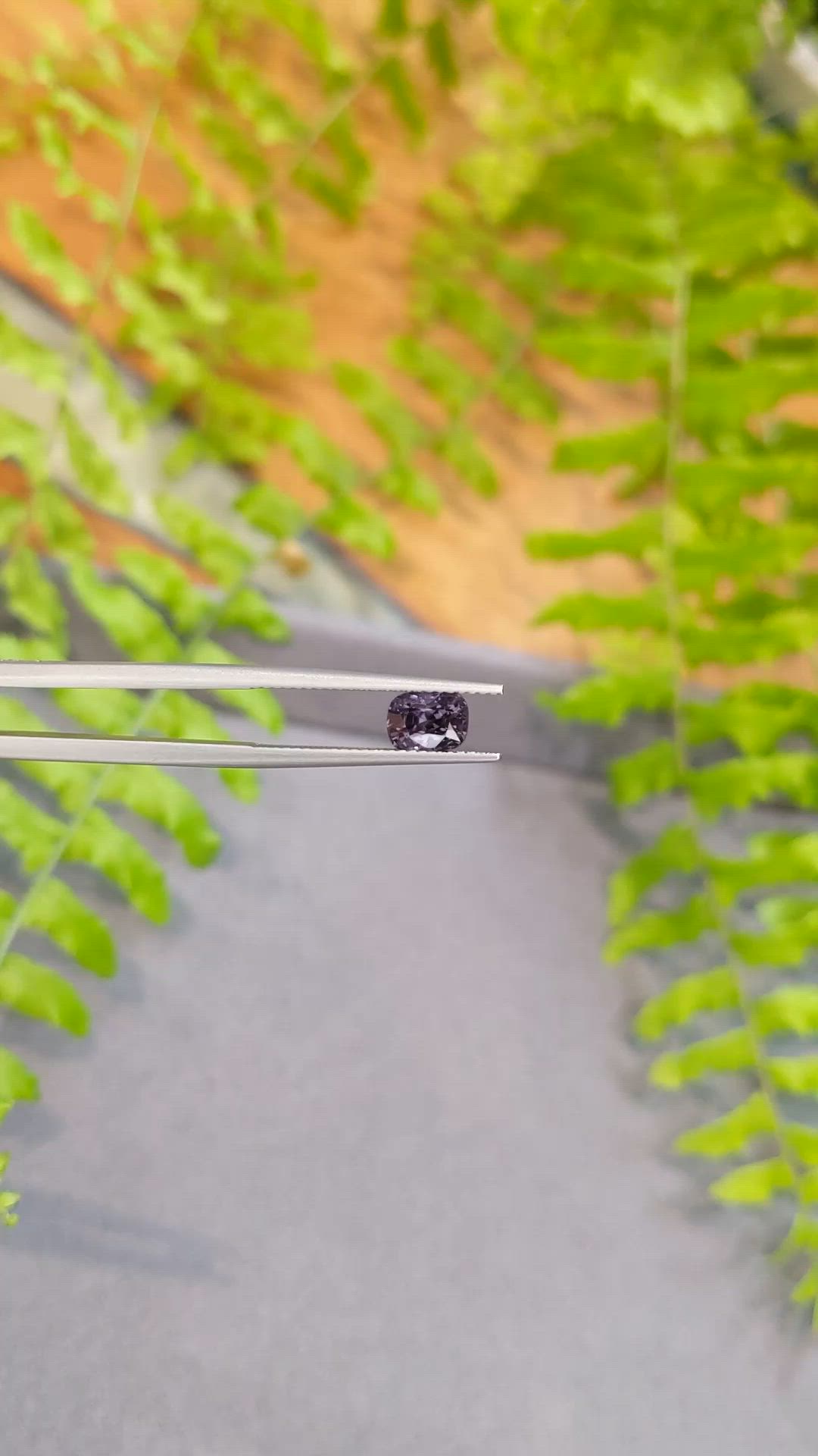 1.29 Ct. Bluish Purple Spinel from Burma (Myanmar) Size Video