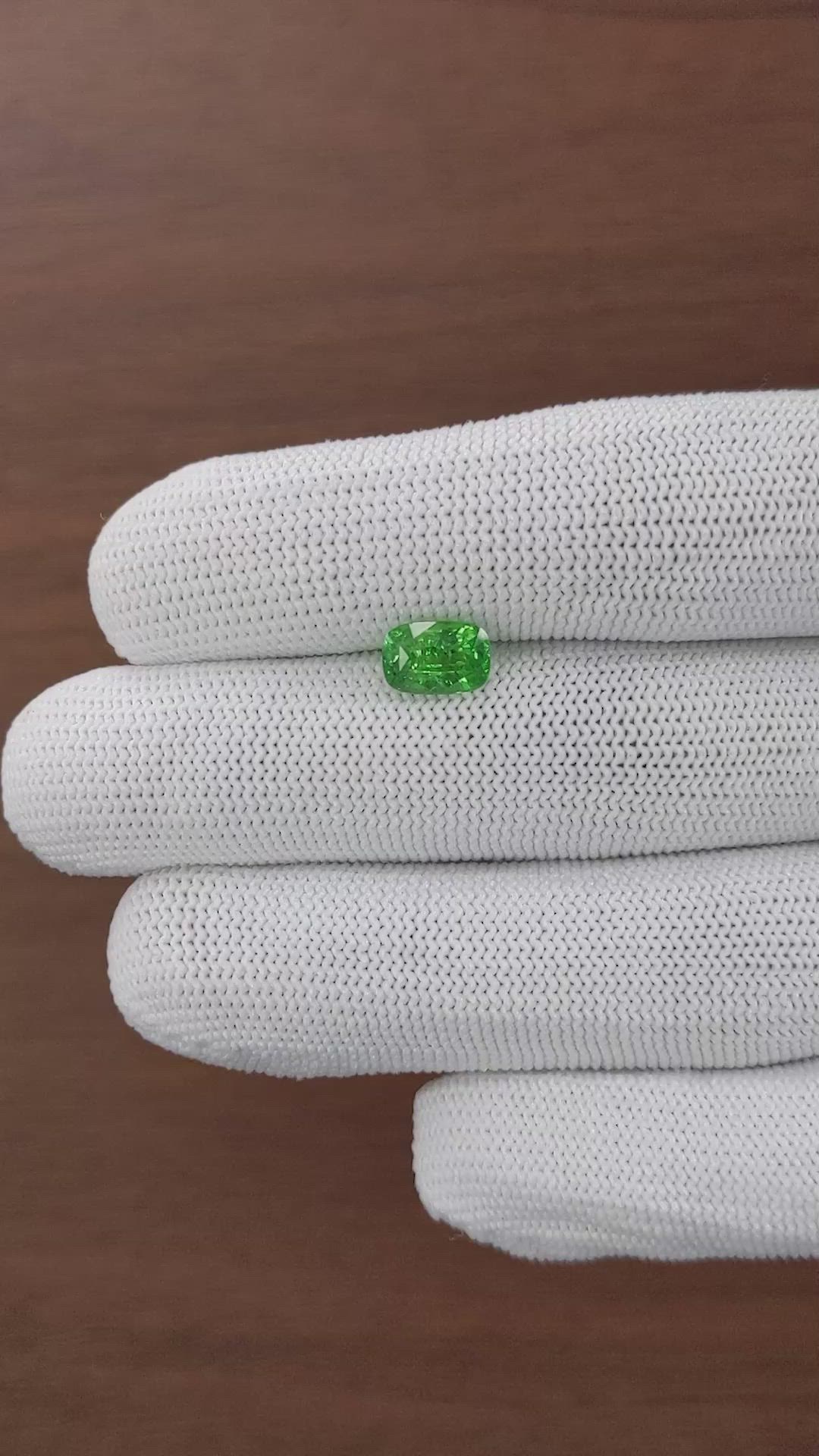 2.03 Ct. Tsavorite Garnet from Tanzania Size Video