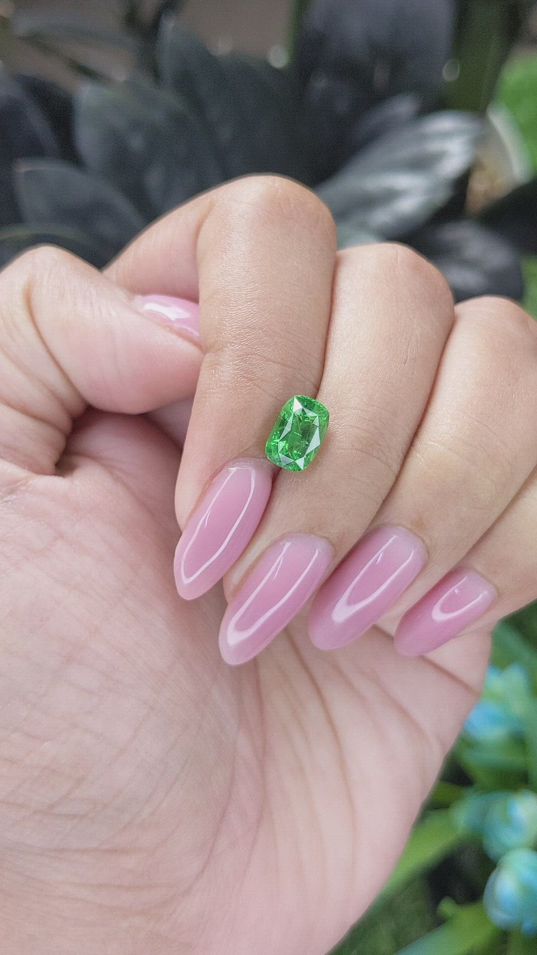 2.03 Ct. Tsavorite Garnet from Tanzania Size Video