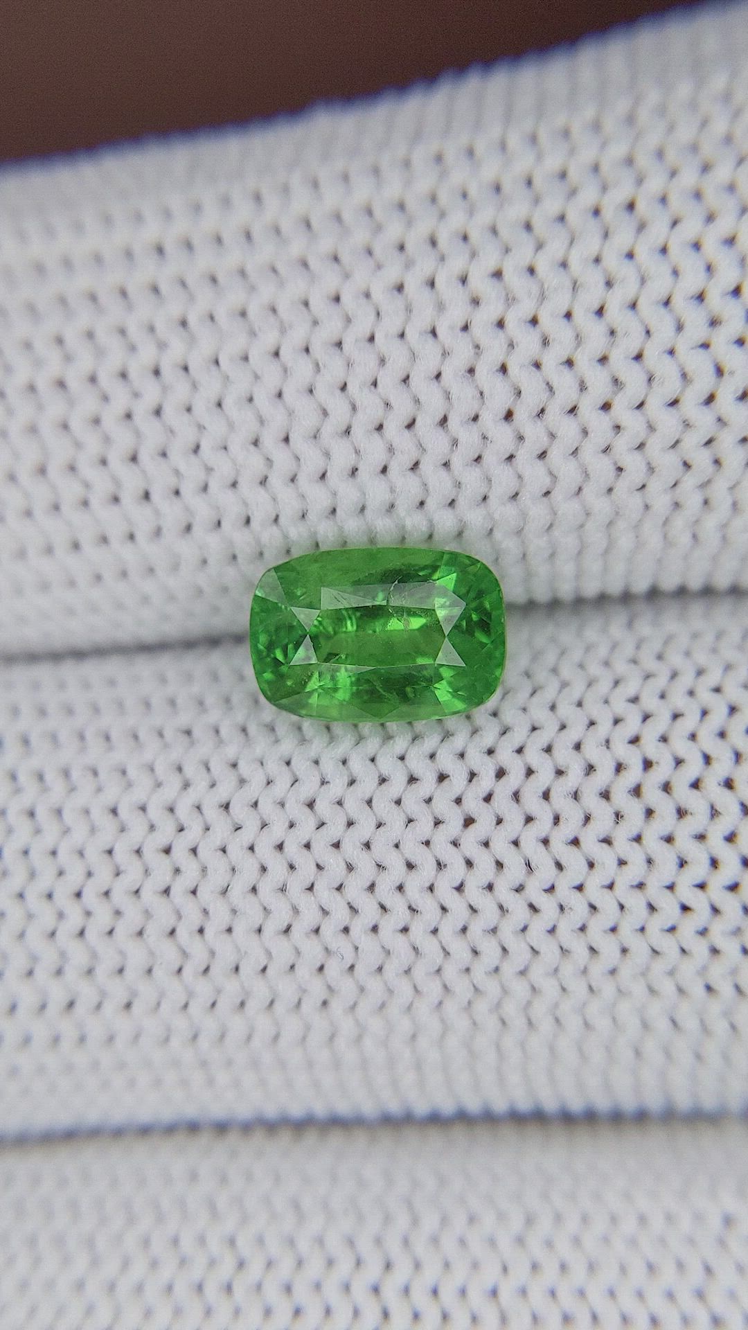 2.03 Ct. Tsavorite Garnet from Tanzania Size Video