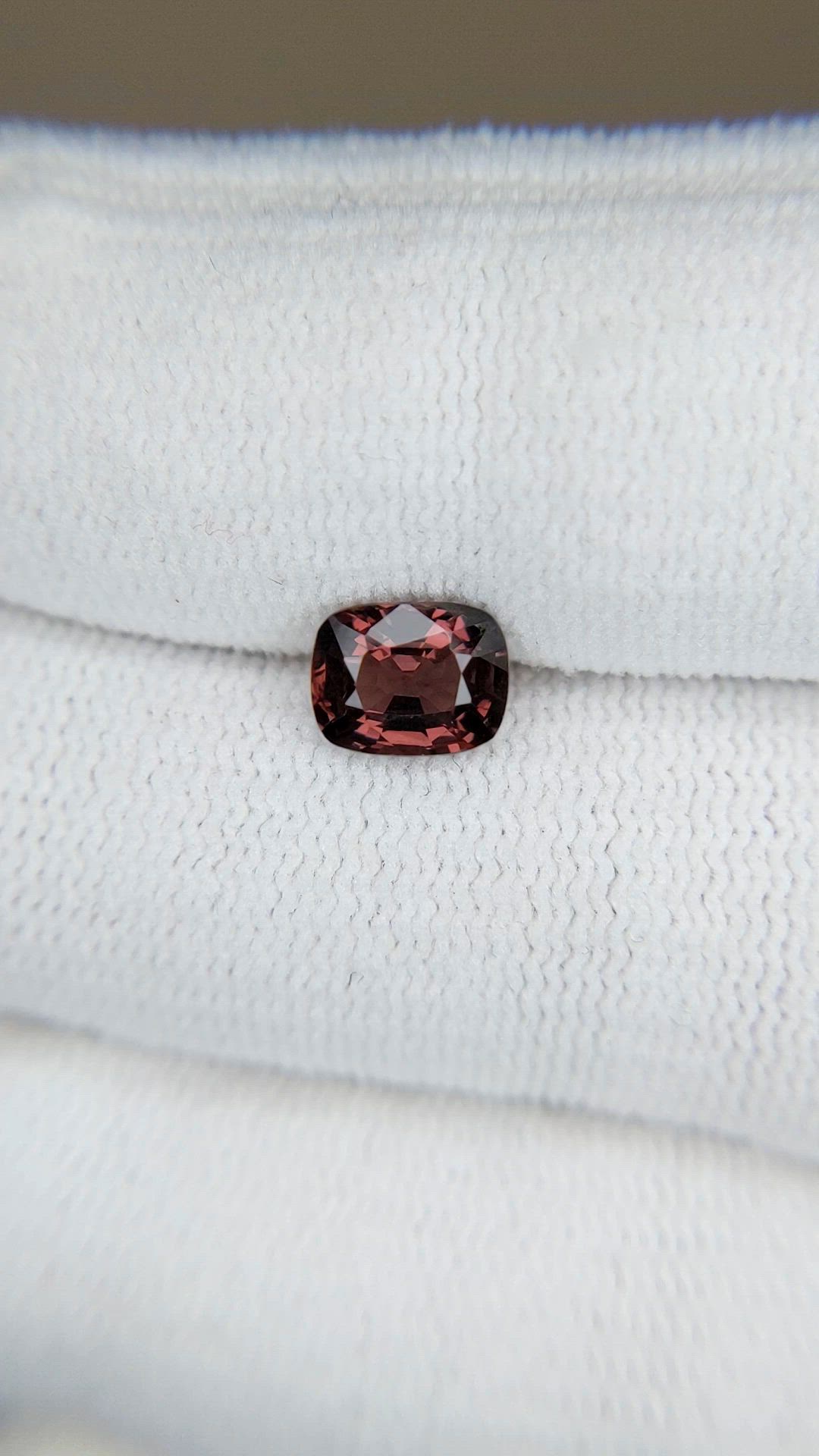 1.12 Ct. Red Spinel from Burma (Myanmar) Size Video