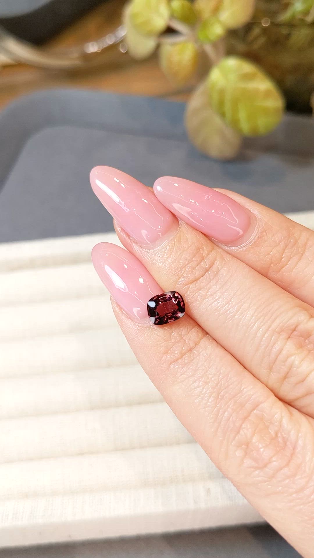 1.12 Ct. Red Spinel from Burma (Myanmar) Size Video