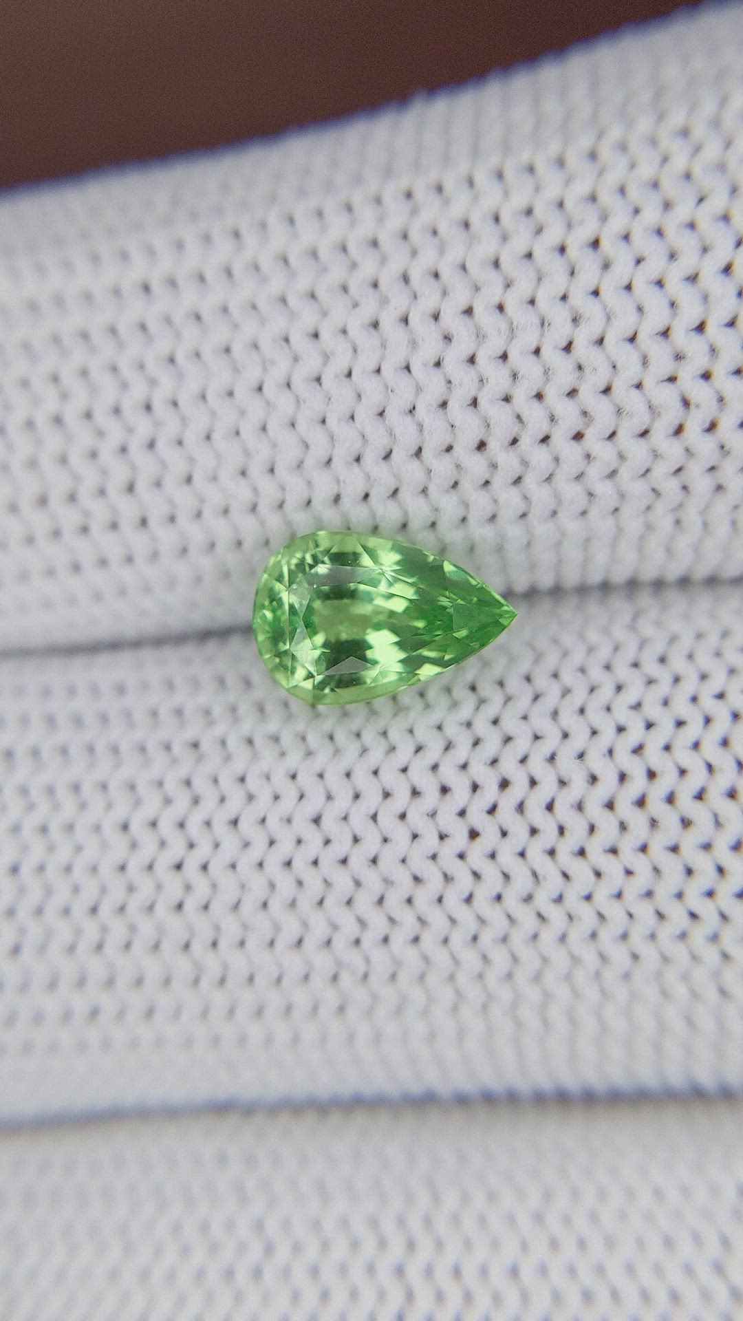 1.65 Ct. Green Grossular Garnet from Tanzania Size Video