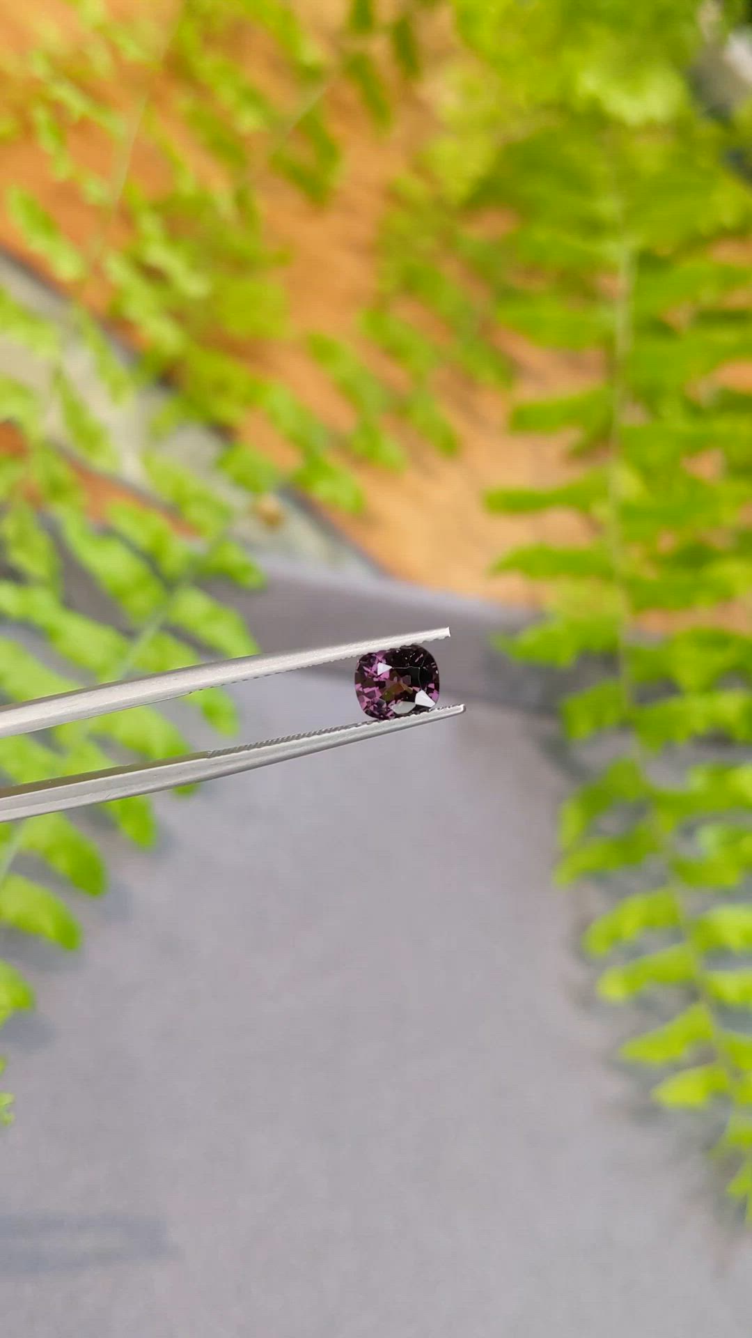 1.10 Ct. Purple Spinel from Burma (Myanmar) Size Video