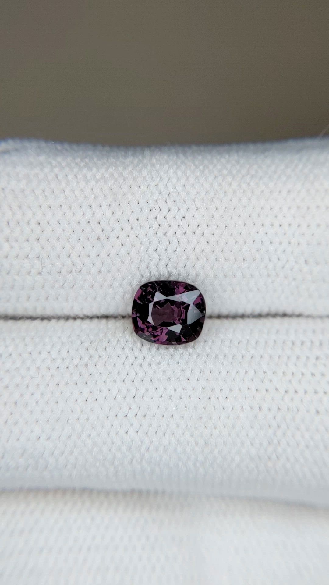 1.10 Ct. Purple Spinel from Burma (Myanmar) Size Video