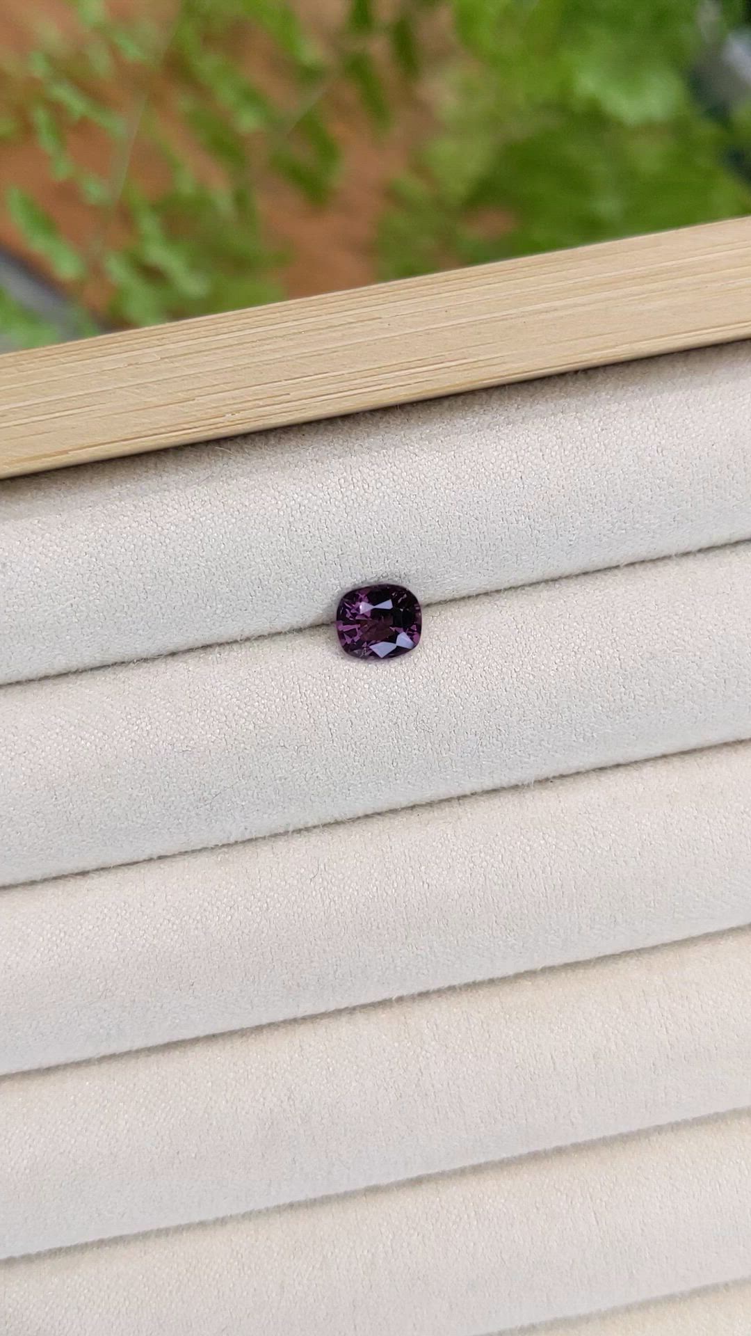 1.10 Ct. Purple Spinel from Burma (Myanmar) Size Video