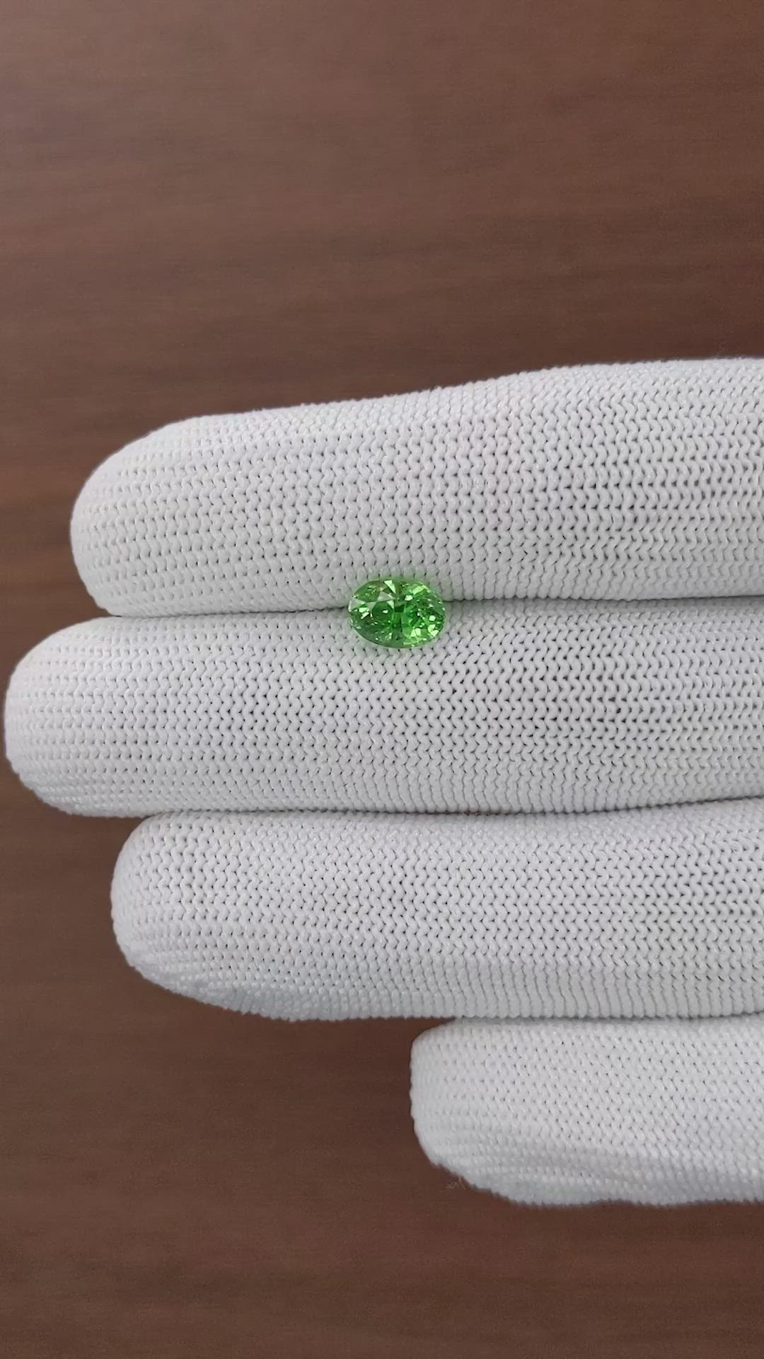 1.61 Ct. Tsavorite Garnet from Tanzania Size Video