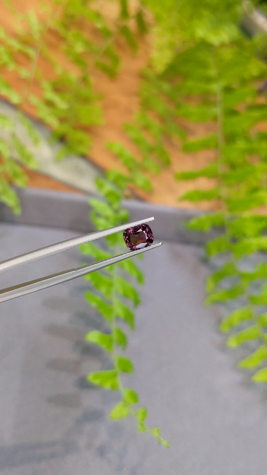1.12 Ct. Pinkish Purple Spinel from Burma (Myanmar) Size Video