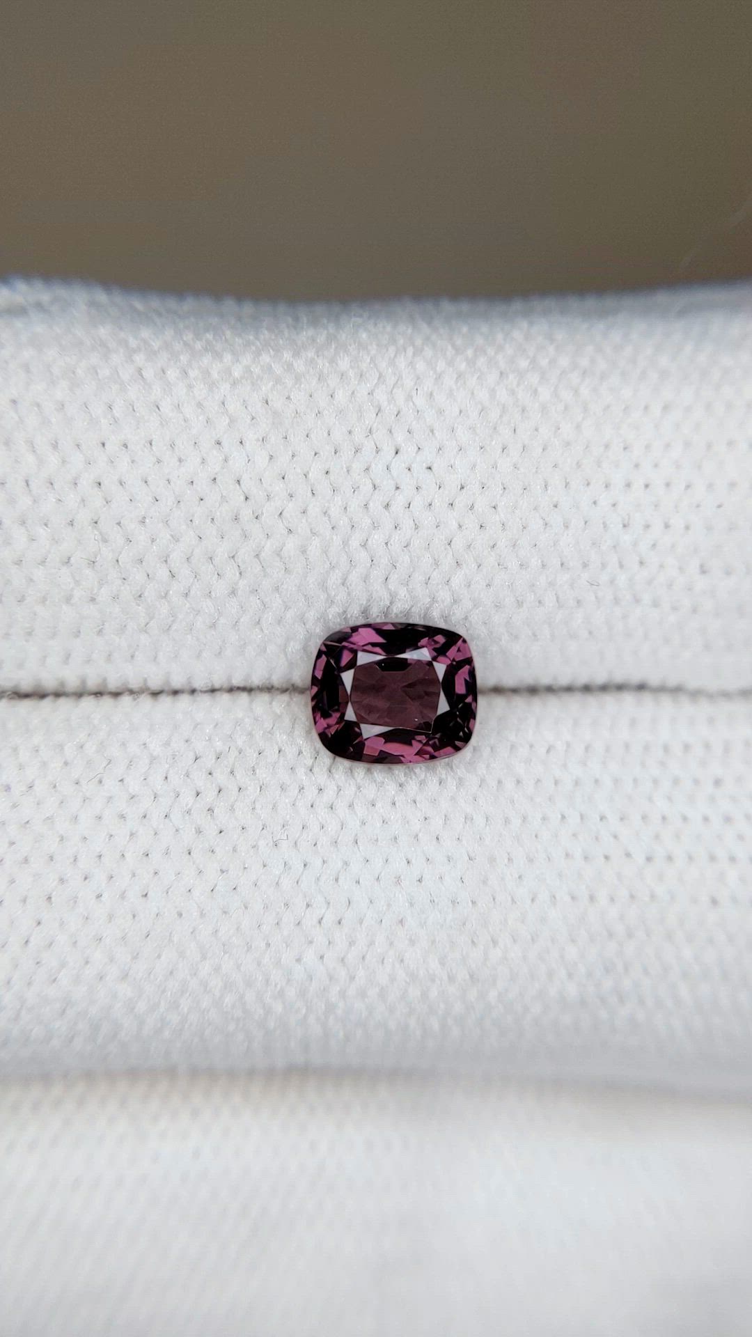 1.12 Ct. Pinkish Purple Spinel from Burma (Myanmar) Size Video