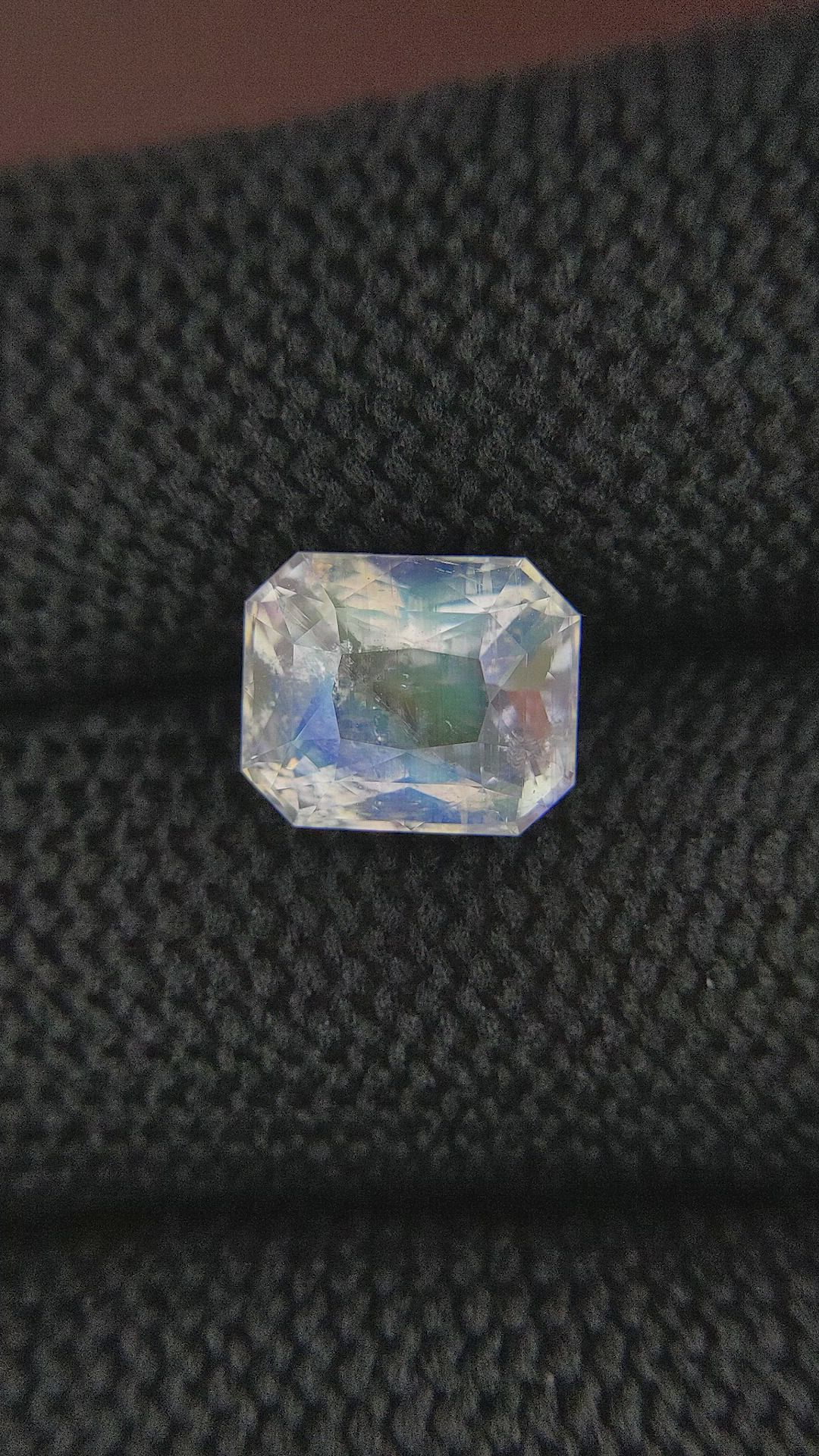 3.32 Ct. Rainbow Moonstone from Tanzania Size Video