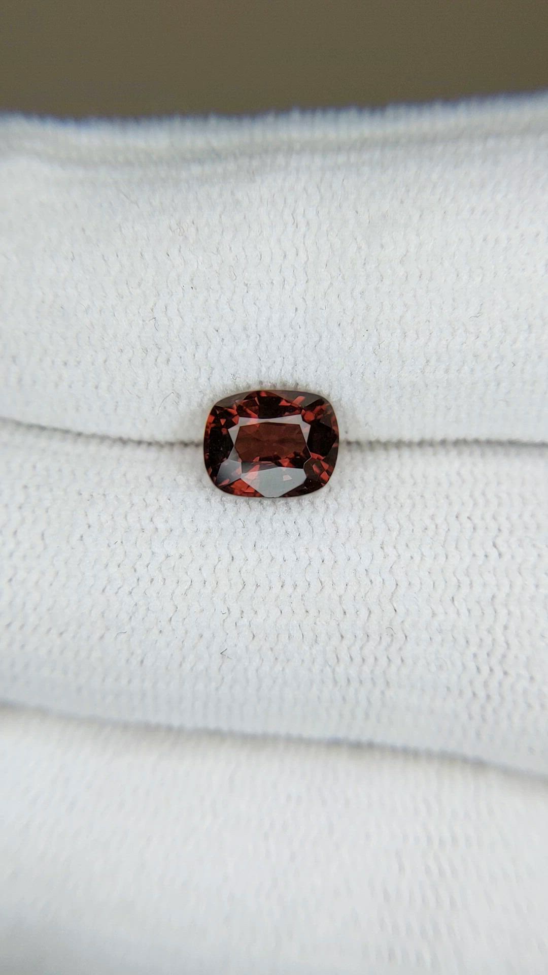 1.40 Ct. Red Spinel from Burma (Myanmar) Size Video