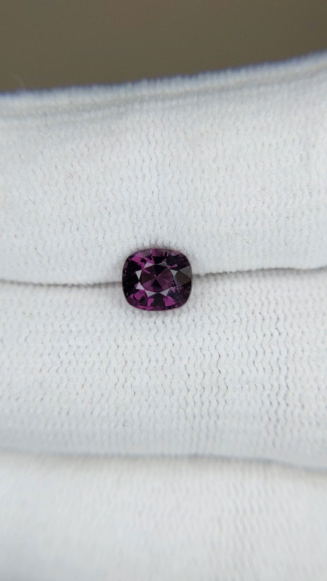 1.25 Ct. Purple Spinel from Burma (Myanmar) Size Video