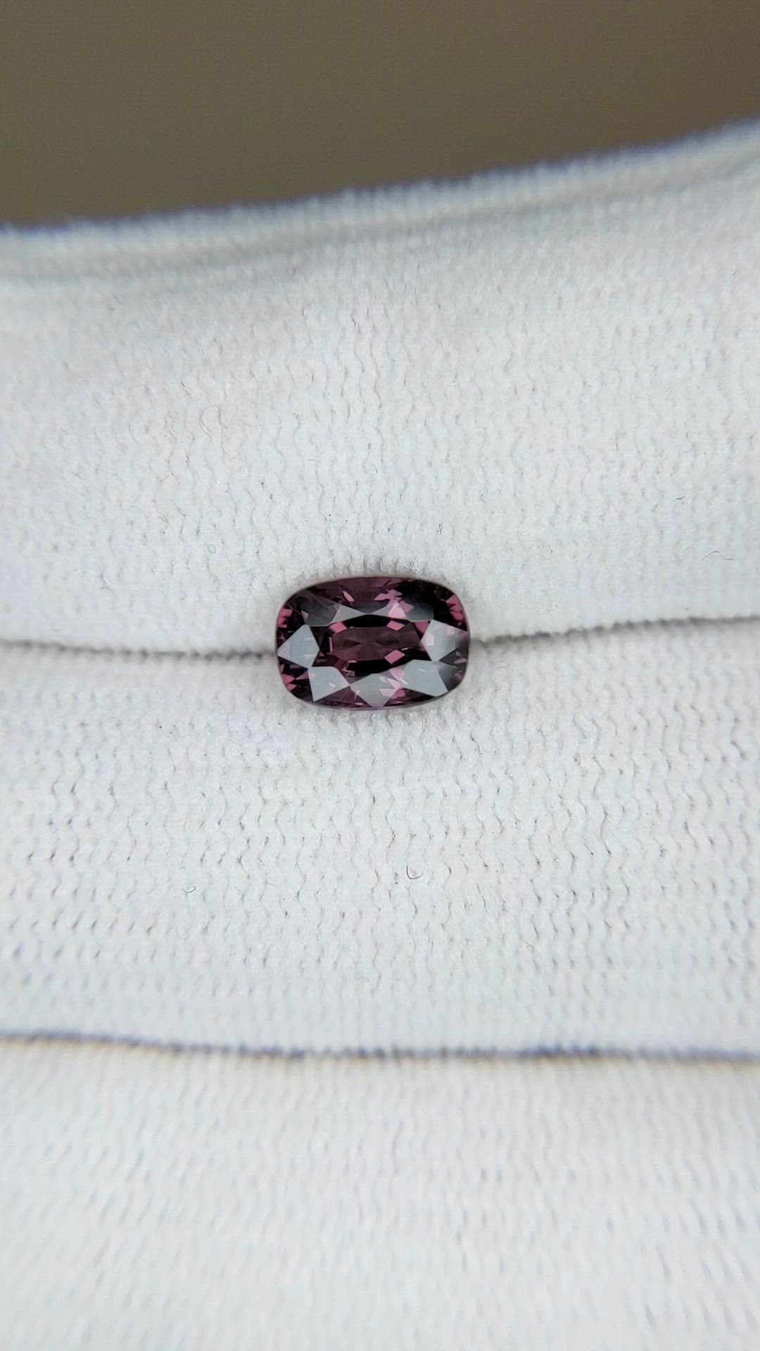 1.25 Ct. Pinkish Purple Spinel from Burma (Myanmar) Size Video