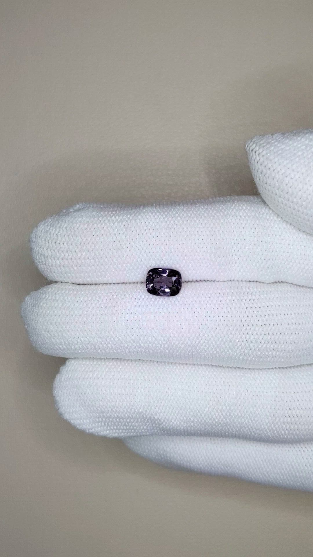 1.19 Ct. Purple Spinel from Burma (Myanmar) Size Video