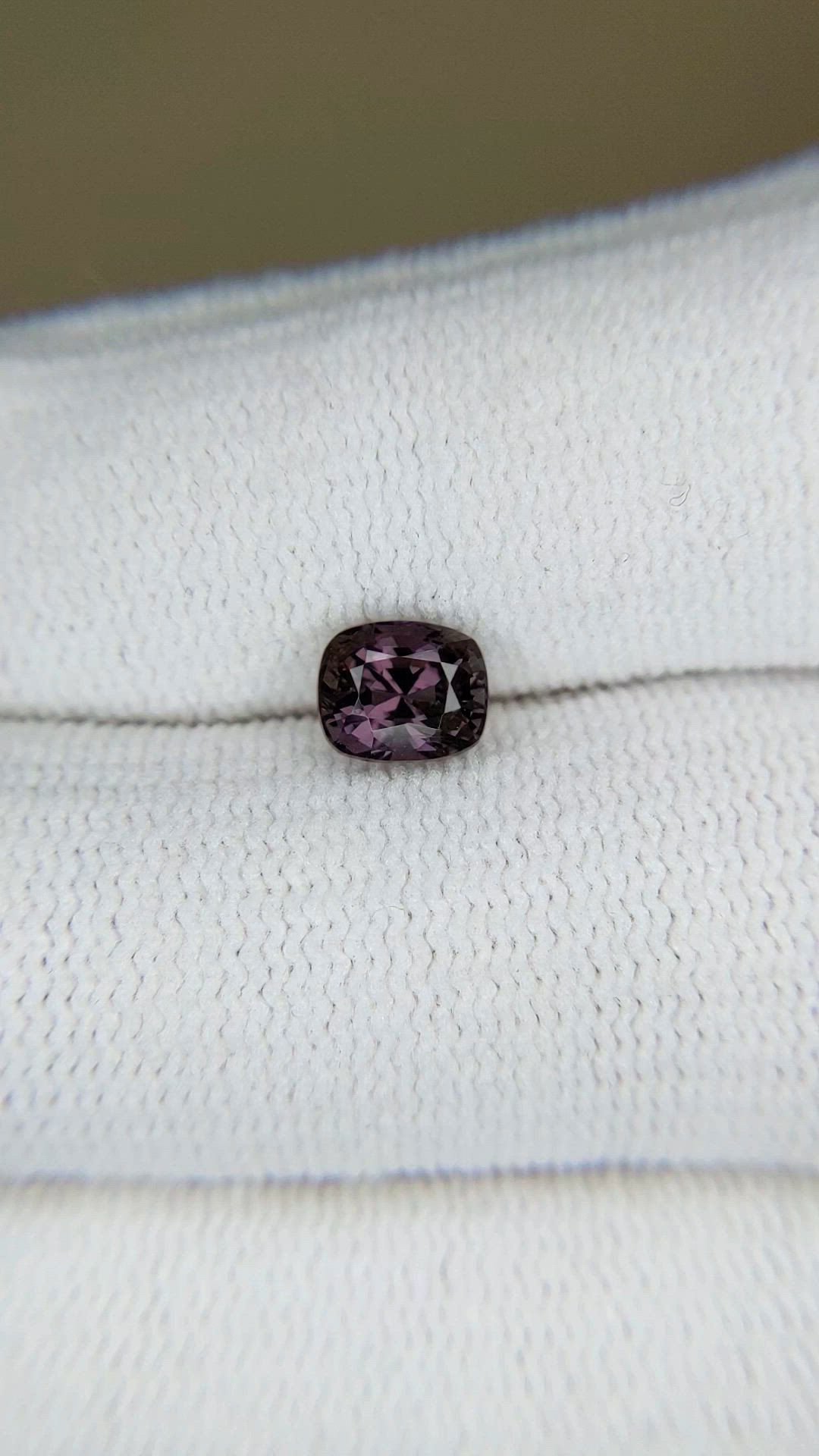 1.22 Ct. Purple Spinel from Burma (Myanmar) Size Video