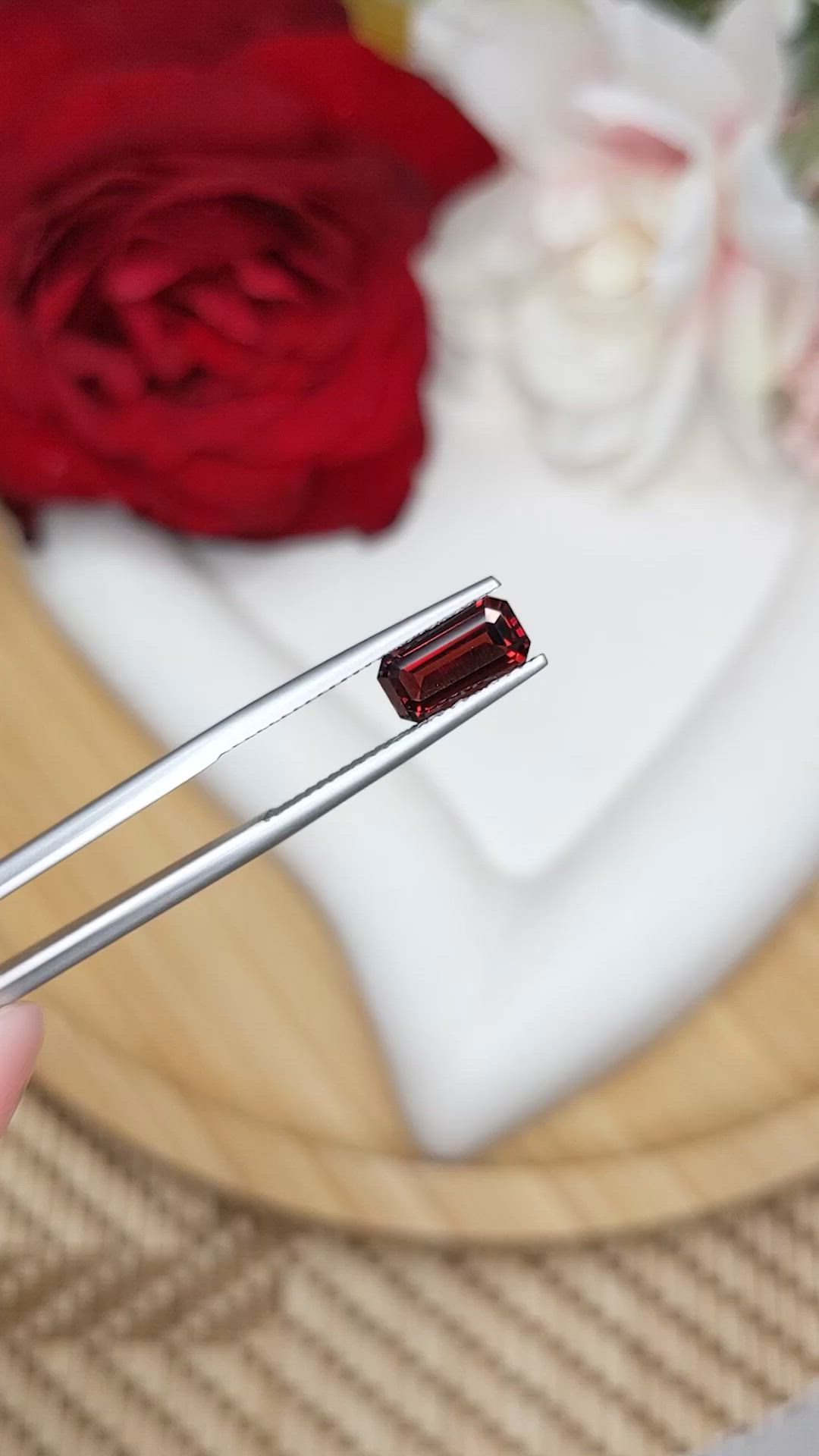 1.94 Ct. Reddish Orange Hessonite Garnet from Madagascar Size Video