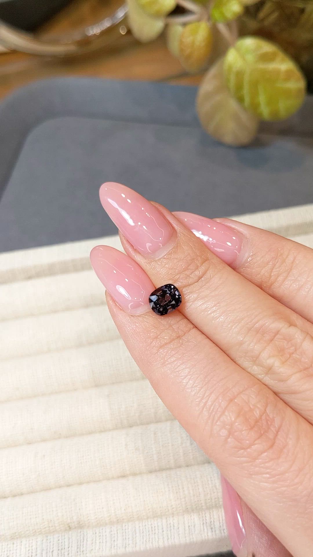 1.34 Ct. Purple Spinel from Burma (Myanmar) Size Video