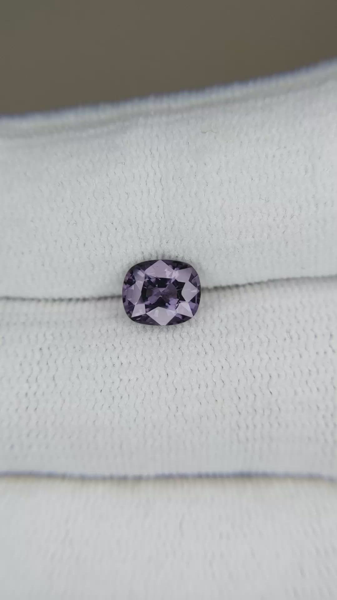 1.34 Ct. Purple Spinel from Burma (Myanmar) Size Video