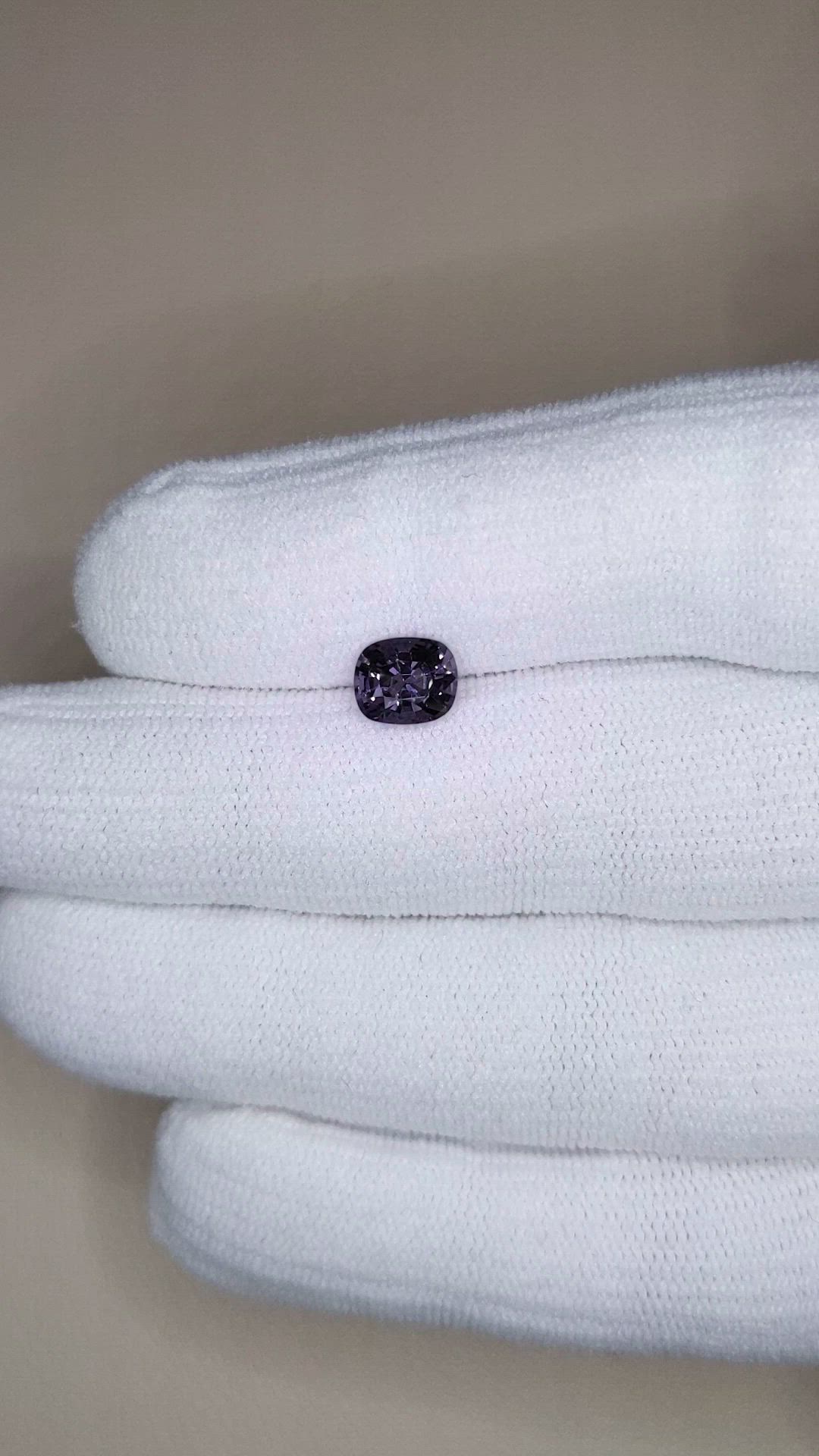 1.34 Ct. Purple Spinel from Burma (Myanmar) Size Video
