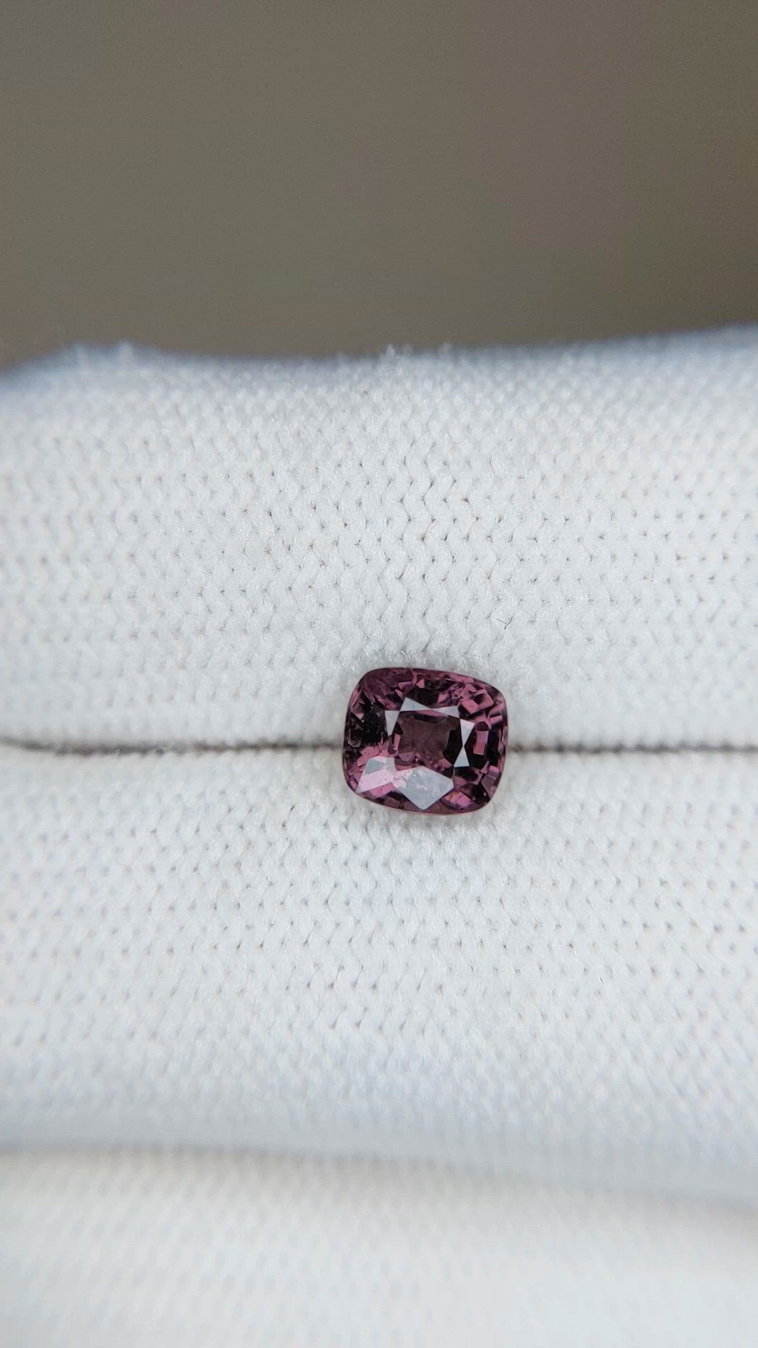 1.06 Ct. Pinkish Purple Spinel from Burma (Myanmar) Size Video