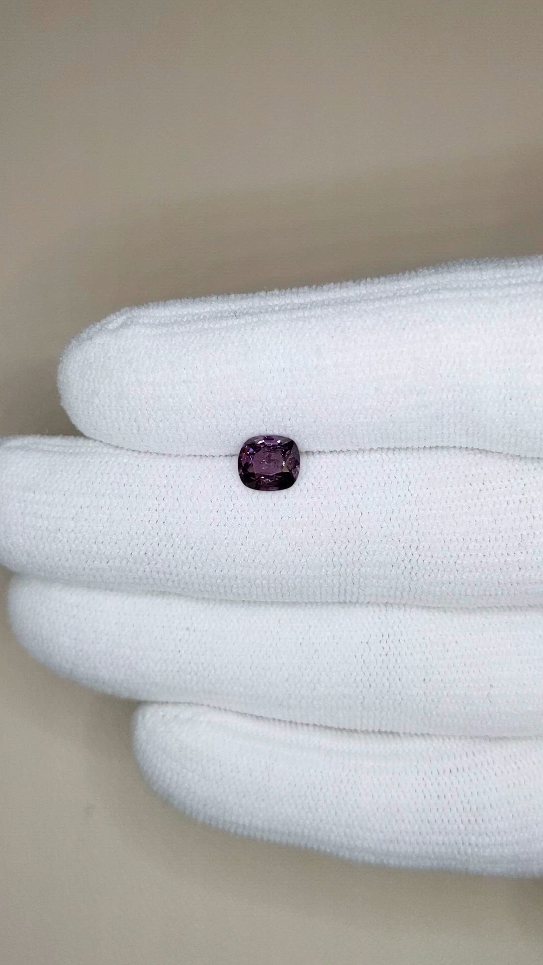 1.08 Ct. Purple Spinel from Ceylon (Sri Lanka) Size Video