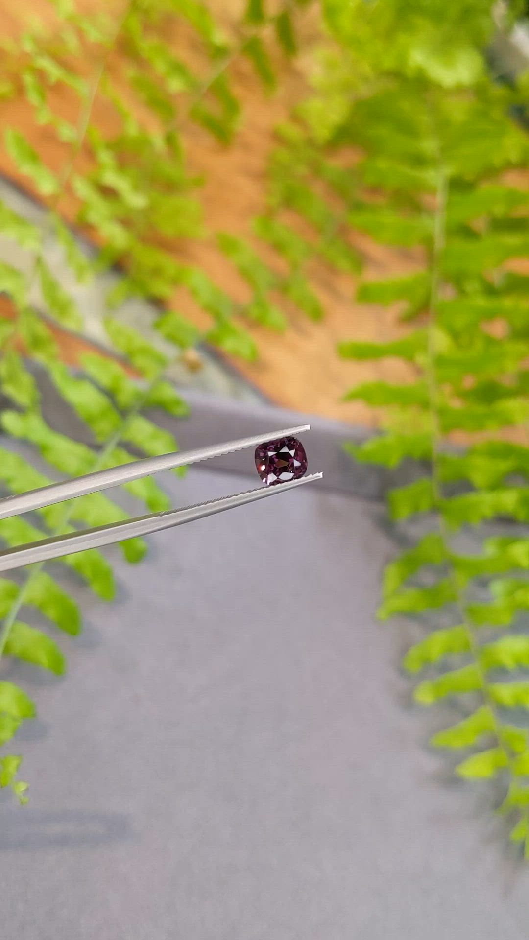 1.08 Ct. Purple Spinel from Burma (Myanmar) Size Video