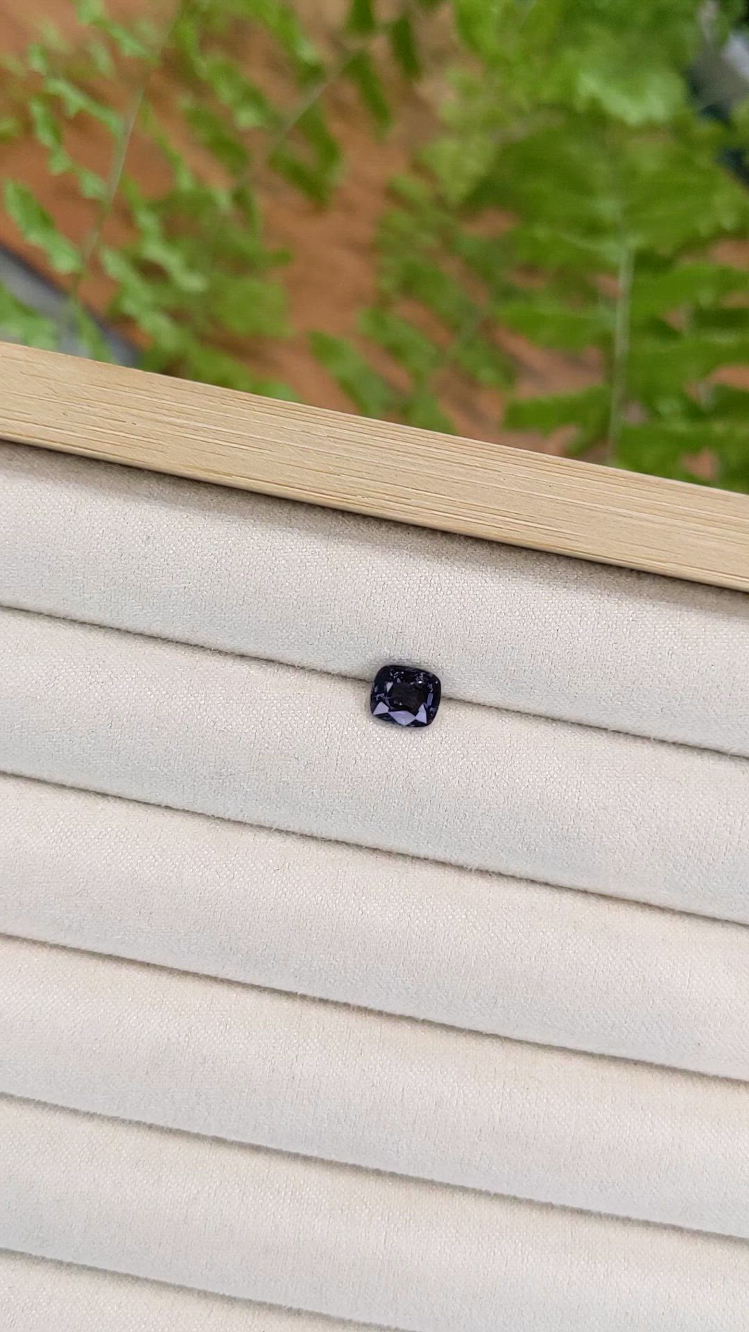 1.26 Ct. Bluish Purple Spinel from Burma (Myanmar) Size Video