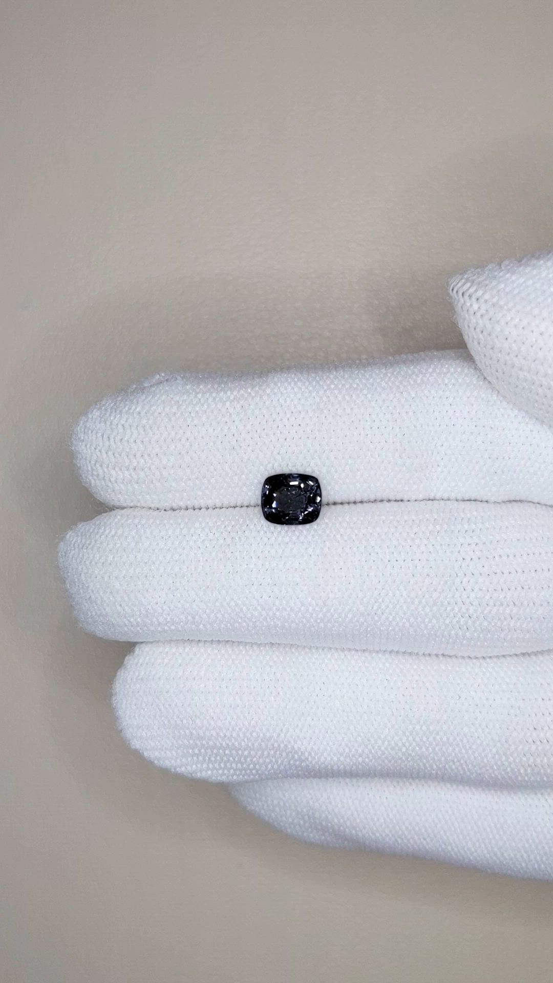 1.26 Ct. Bluish Purple Spinel from Burma (Myanmar) Size Video