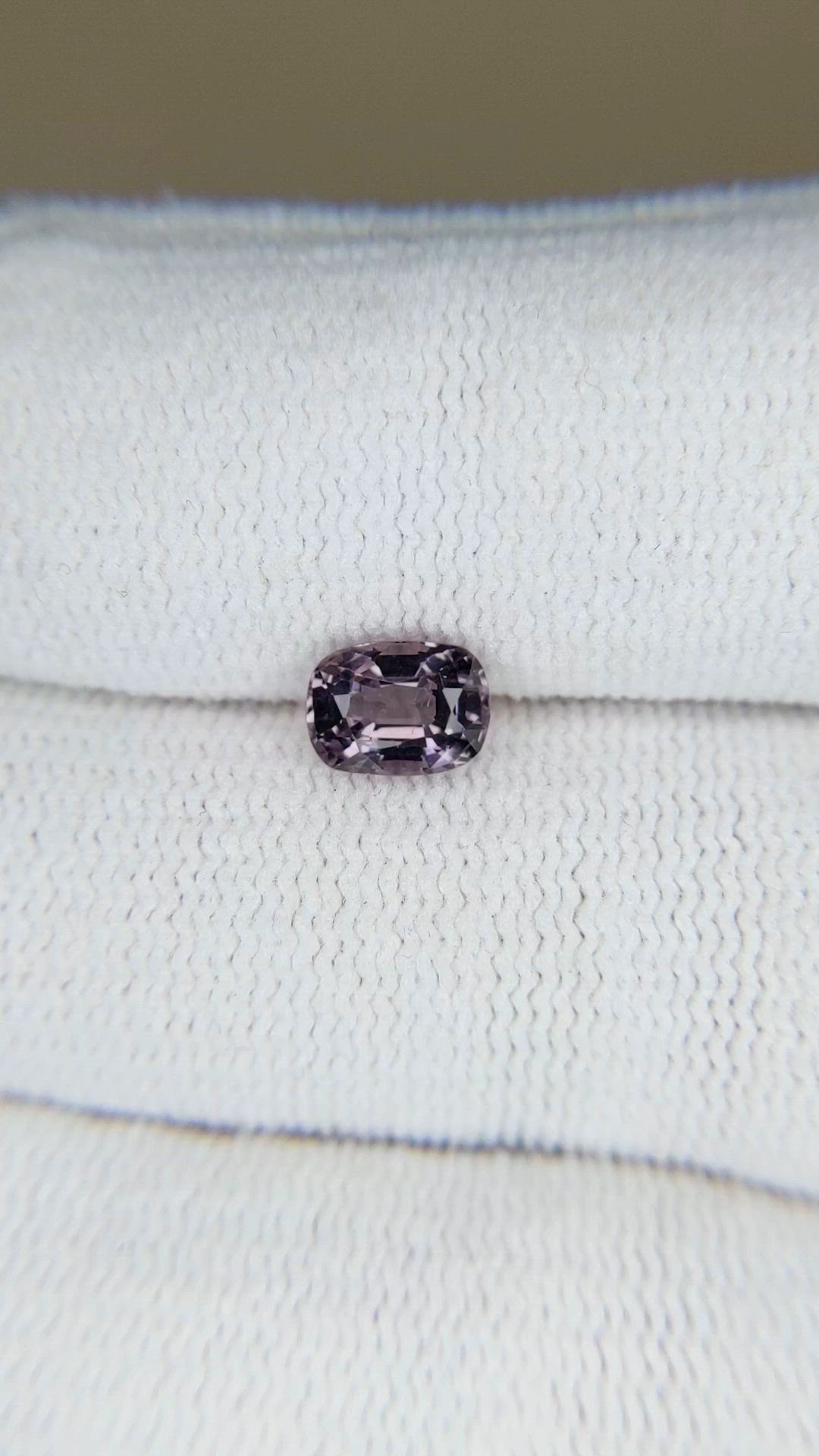 1.05 Ct. Purple Spinel from Burma (Myanmar) Size Video